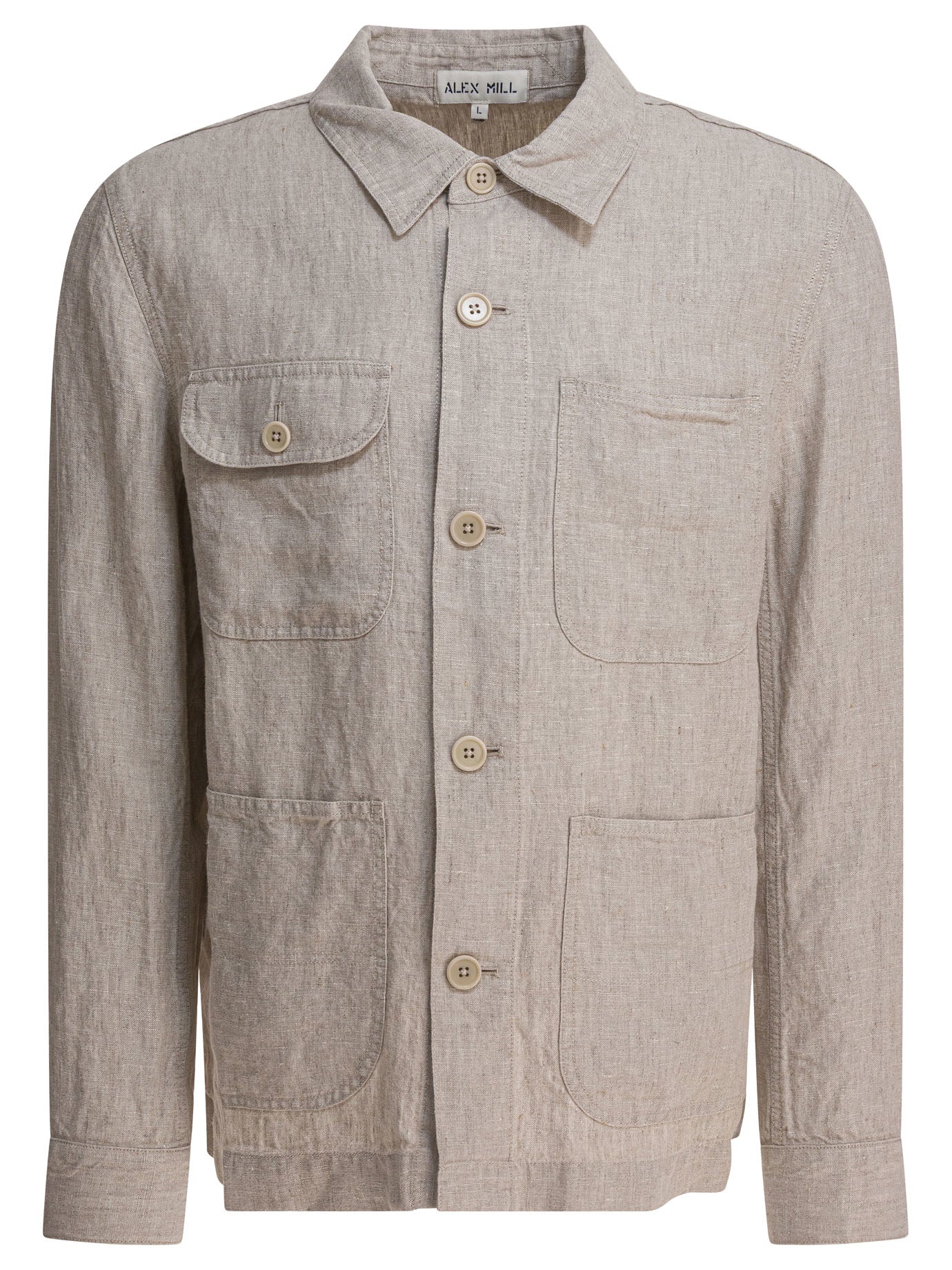 ALEX MILL Men's Lightweight Linen Jacket