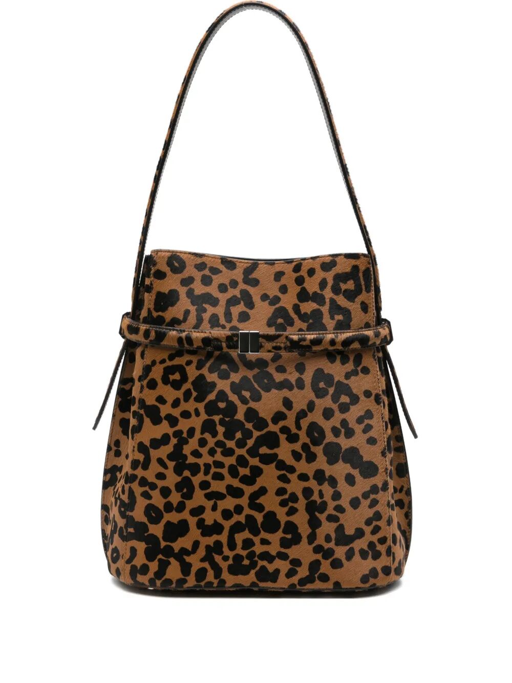TOTEME Belted Pony Hair Bucket Handbag