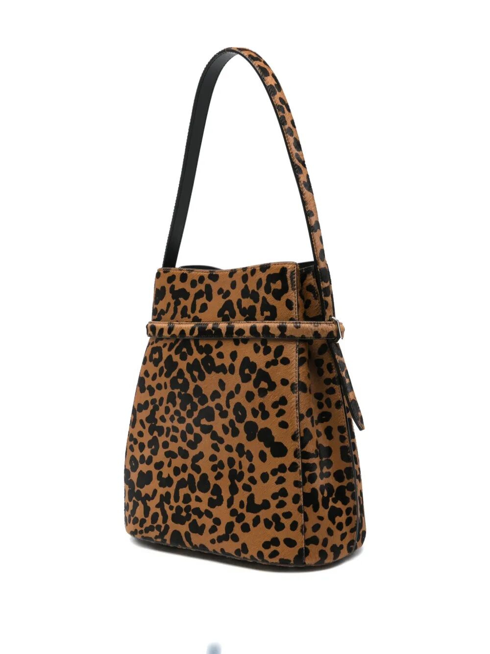 TOTEME Belted Pony Hair Bucket Handbag