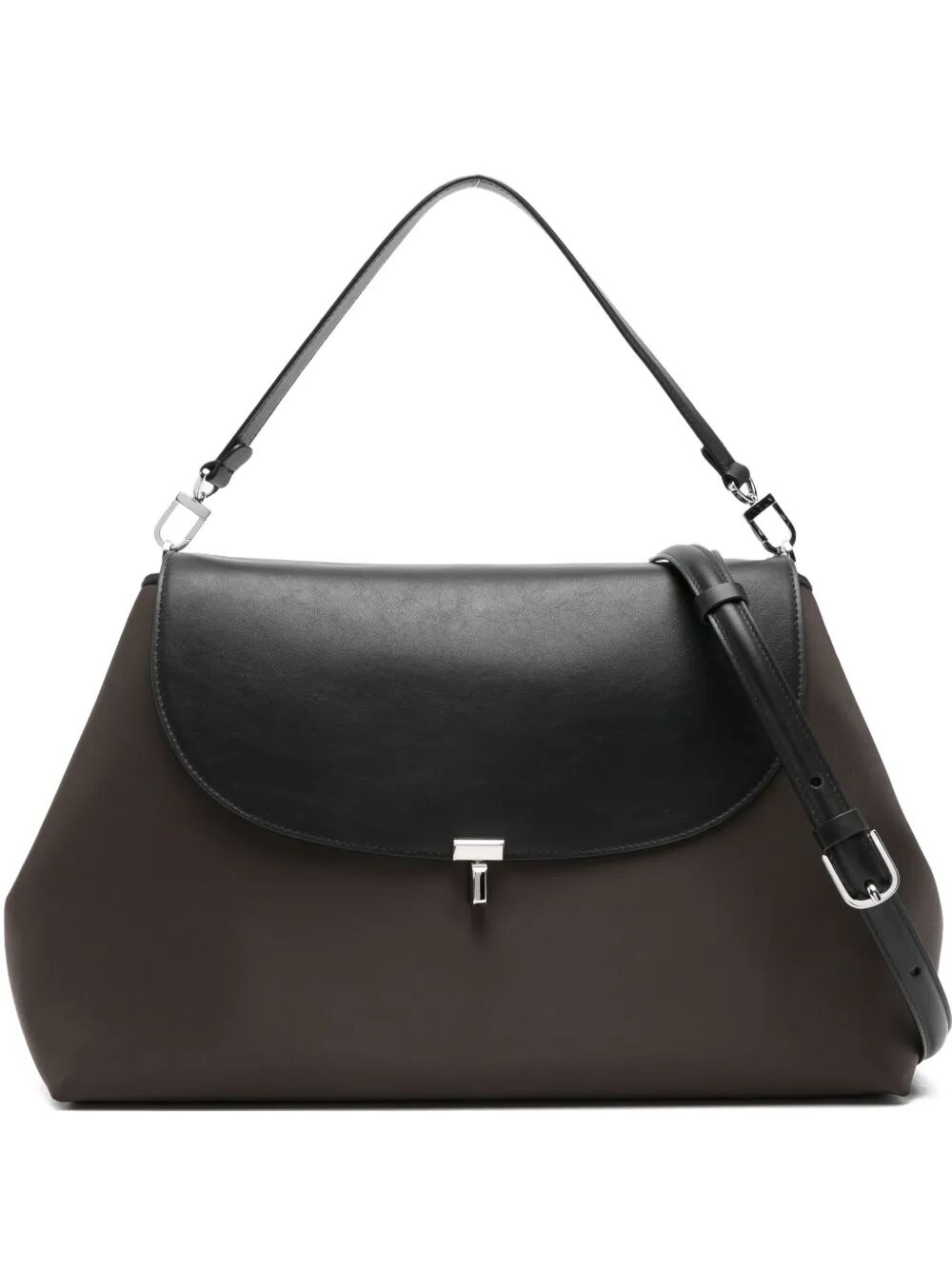 TOTEME Nylon Satchel with T-Lock Closure