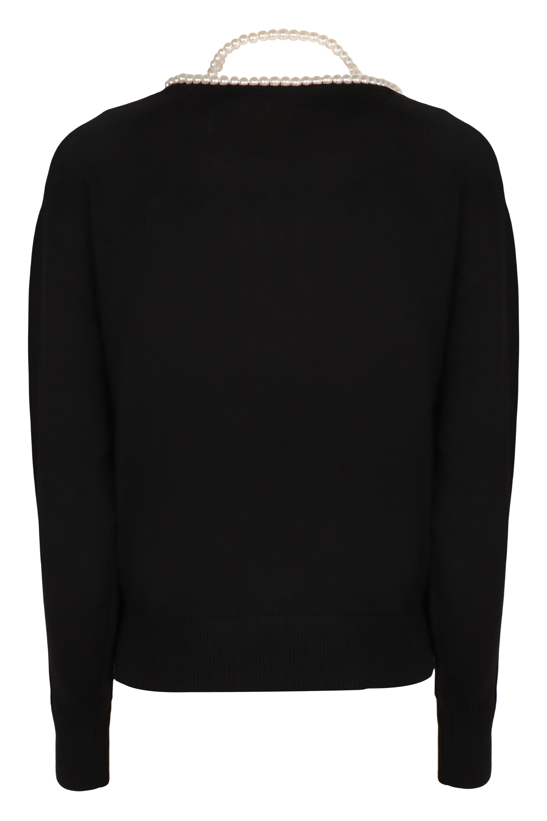 ZIMMERMANN Crush Wool Sweater with Removable Pearls Necklace - Size Guide Included