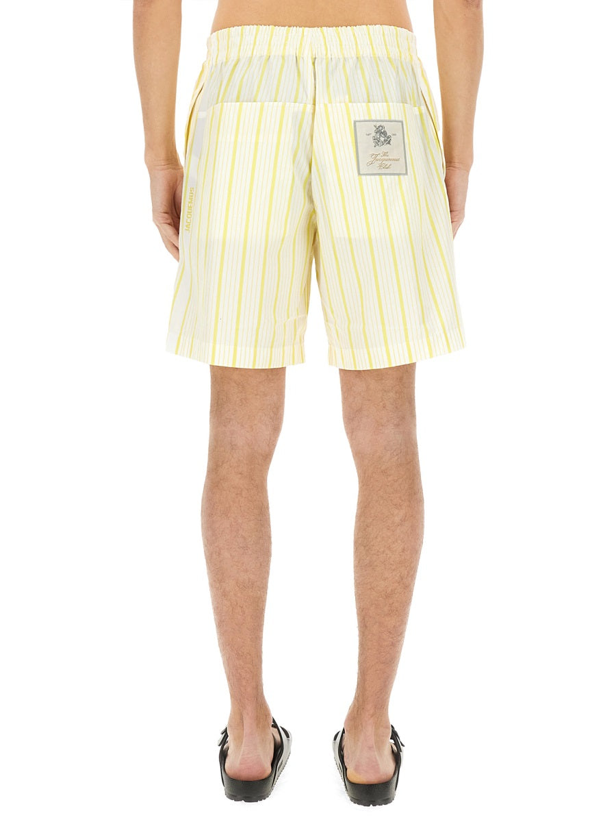 JACQUEMUS Striped Shorts for Men - SS25 Collection