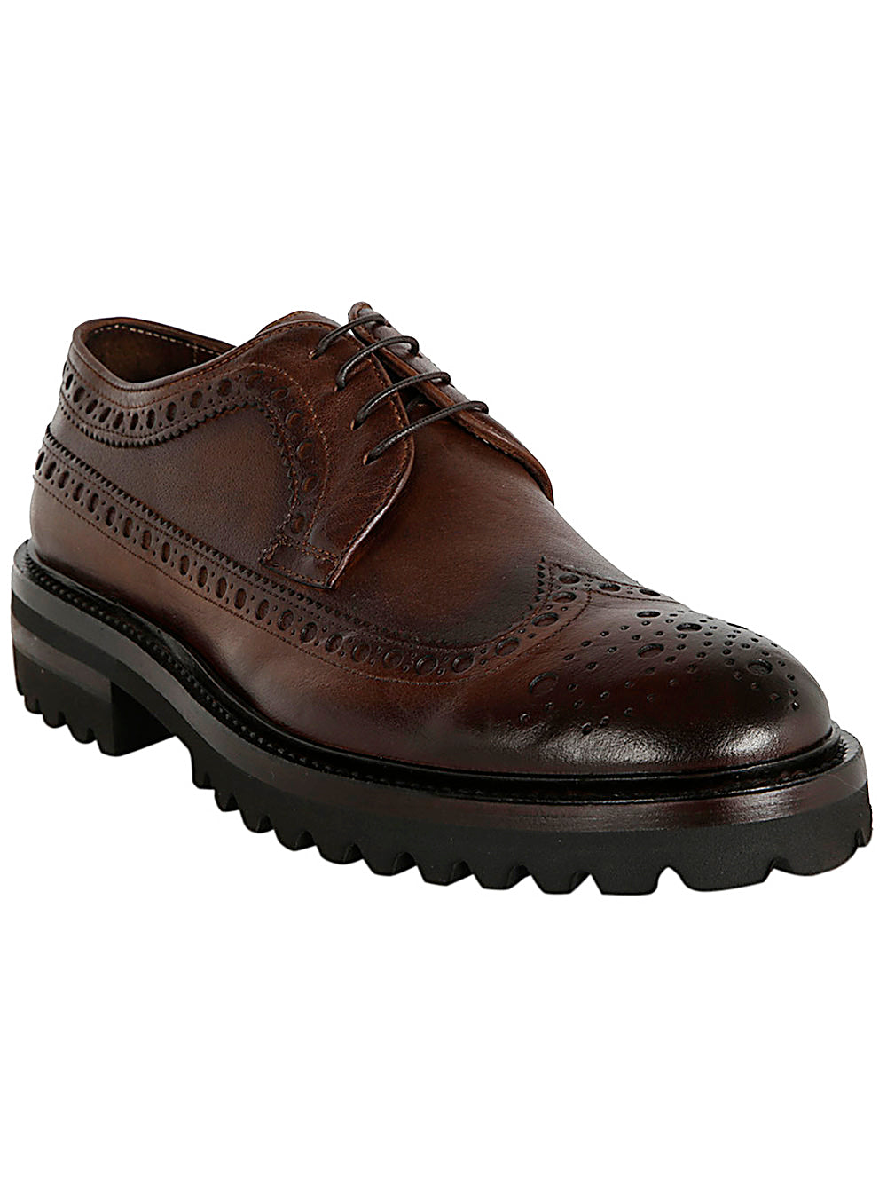 CORVARI Lace-Up Horse Rubber Bottom Shoes for Men