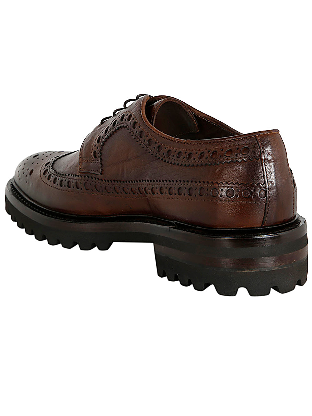 CORVARI Lace-Up Horse Rubber Bottom Shoes for Men