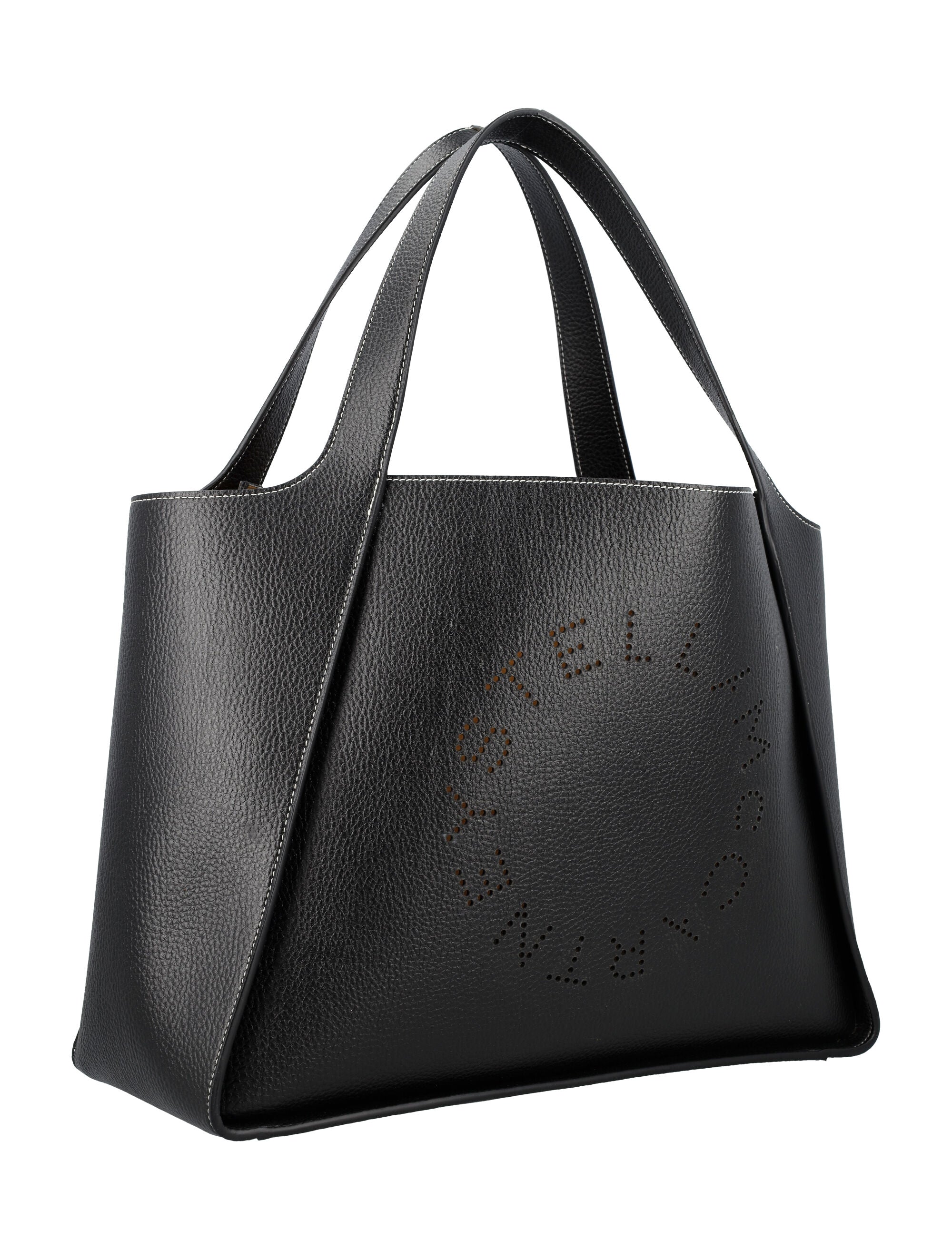 STELLA MCCARTNEY Grainy Alter Mat Tote Handbag 30cm x 40cm