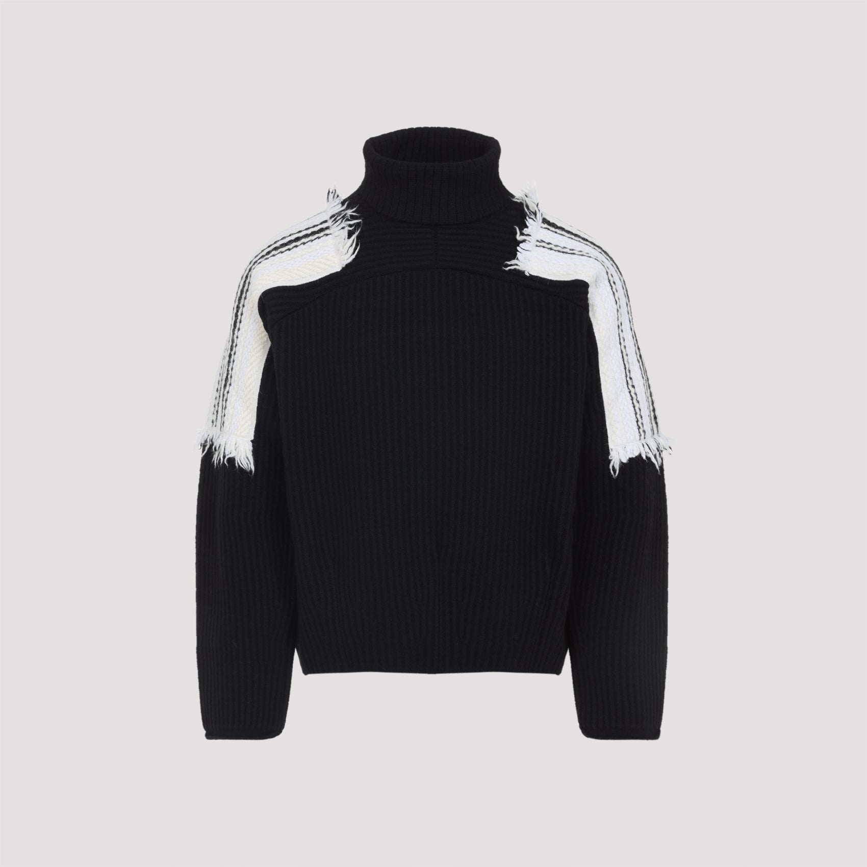 MORDECAI Jacquard Stripe Turtleneck Sweater