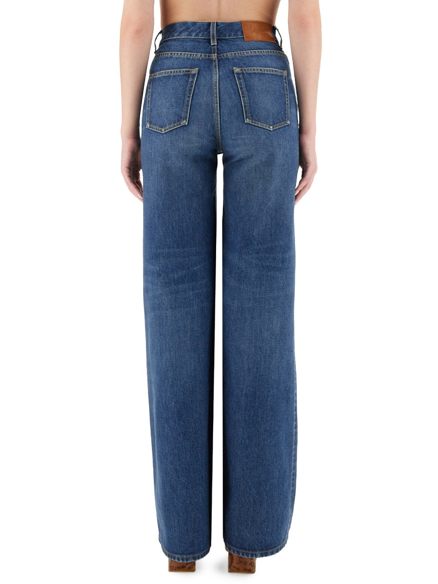 CHLOÉ Wide Leg High Waist Jeans Size 26
