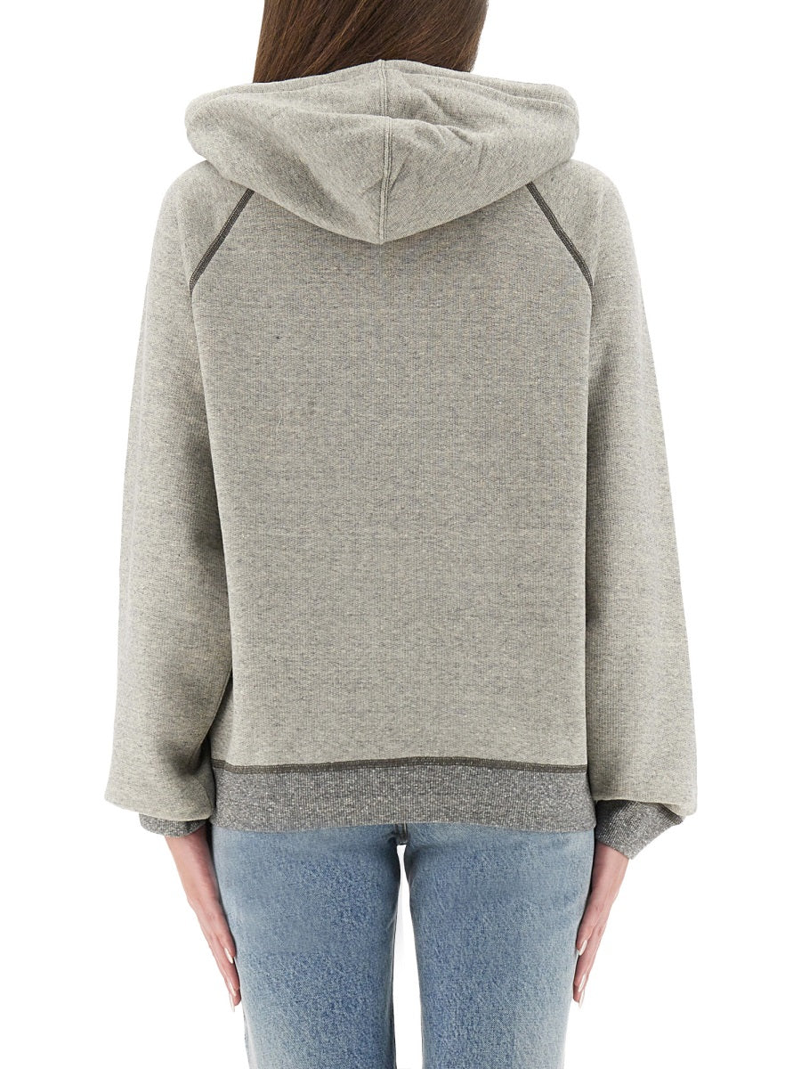 CHLOÉ Oversized Logo Hoodie - Regular Fit