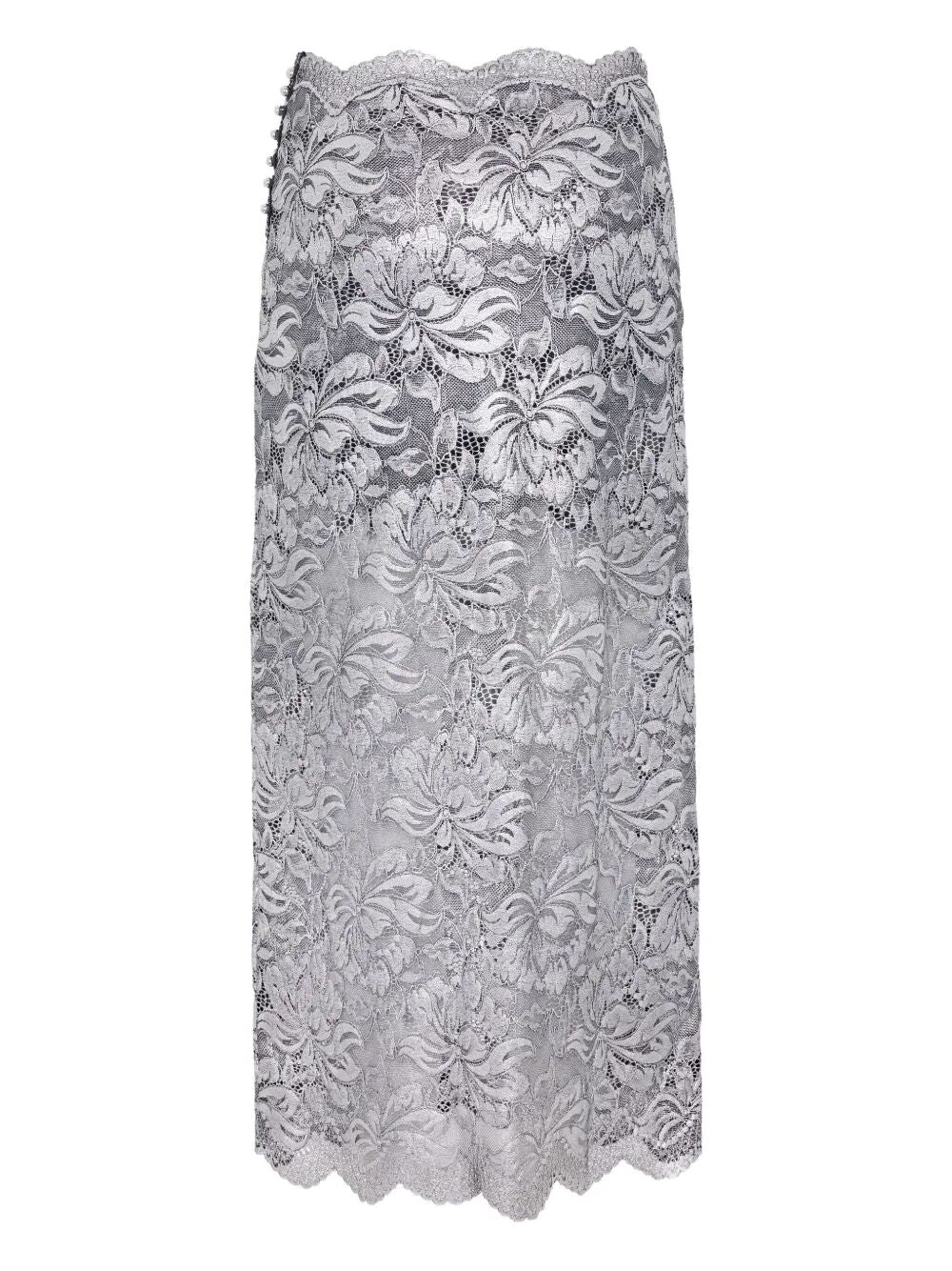 PACO RABANNE Elegant Long Lace Skirt