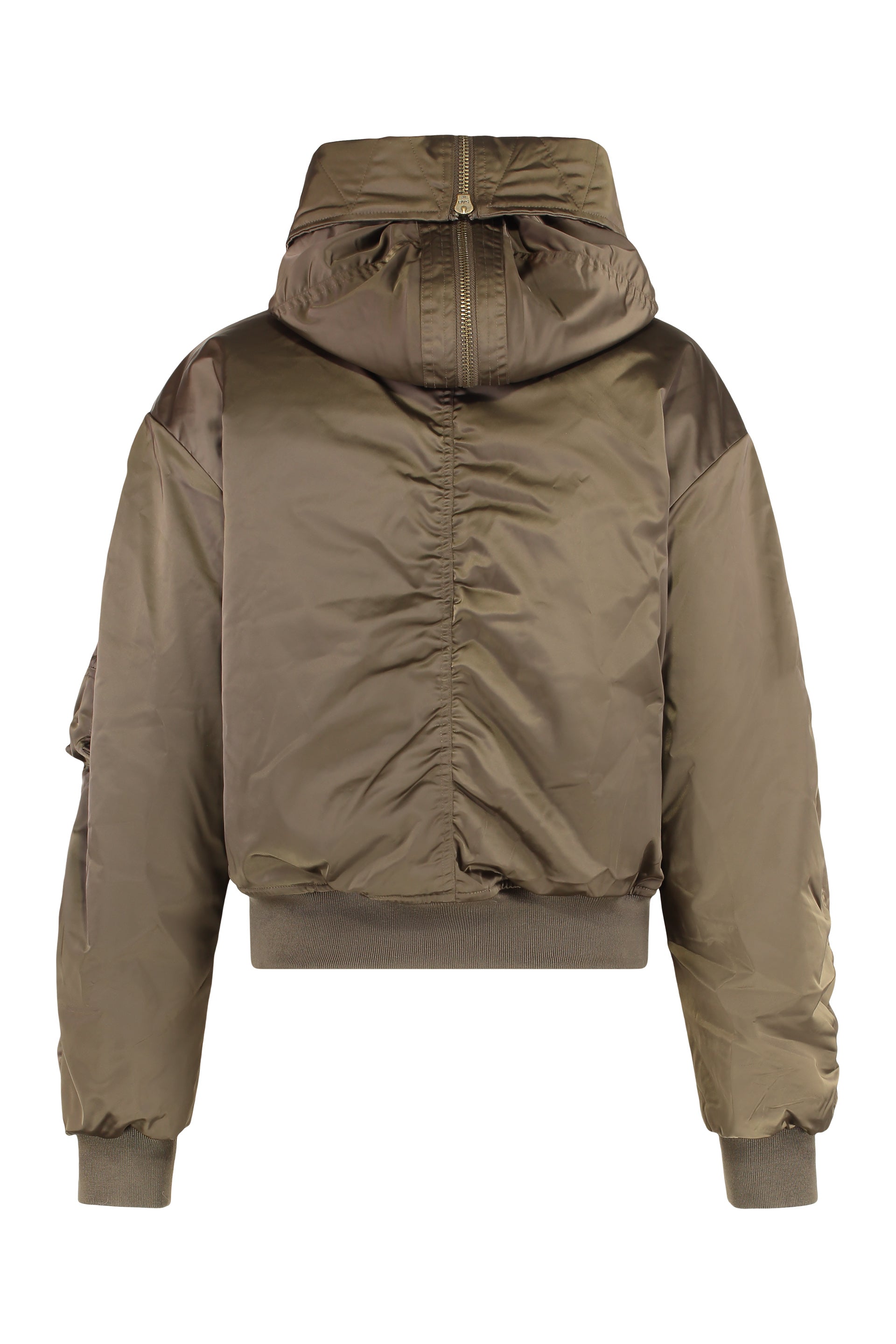 ISABEL MARANT ETOILE Mini Quilted Satin Hooded Jacket