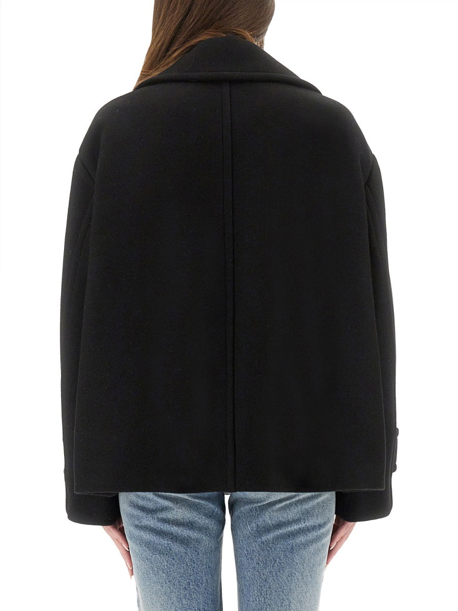 CHLOÉ Double-Breasted Jacket with Peaked Lapels - Size 38