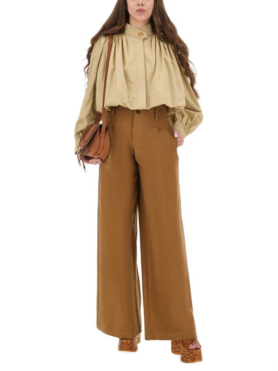 CHLOÉ Wide Leg Pants - Size 36