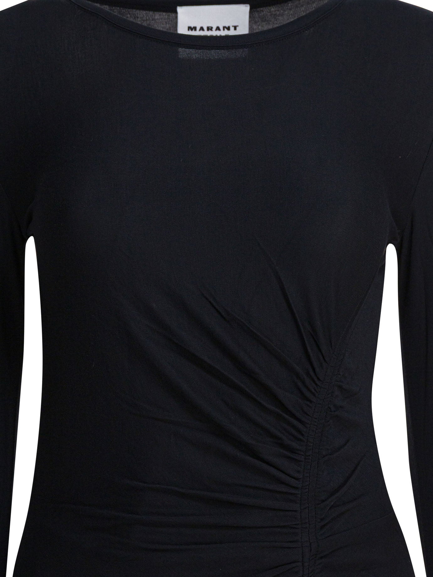 ISABEL MARANT ETOILE Slim Fit Draped Long Sleeve Dress