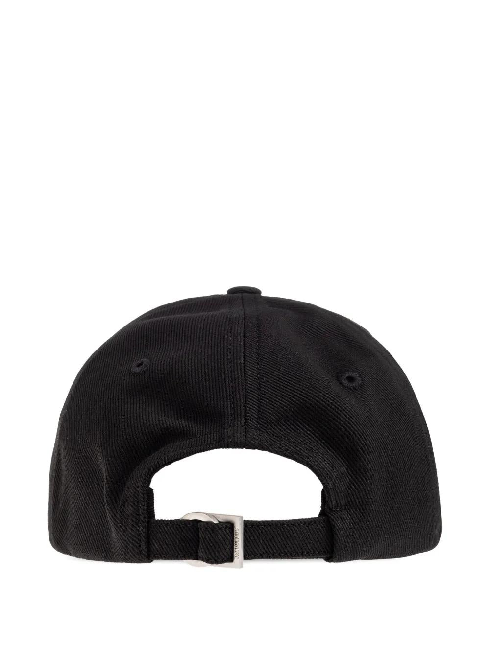 JACQUEMUS Curved Brim Baseball Cap with Logo Plaque