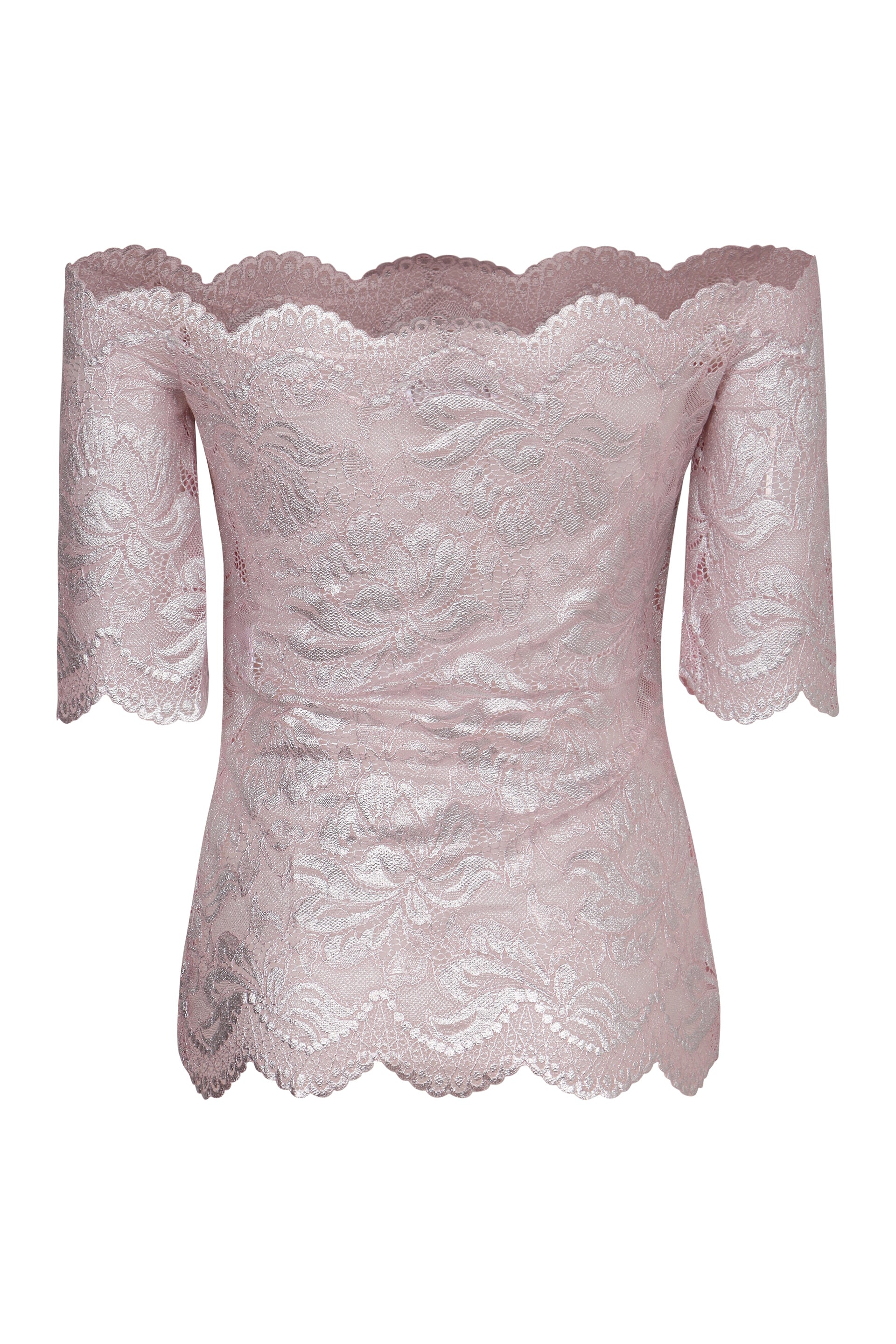 PACO RABANNE Off-the-Shoulder Lace Top - Women's SS25