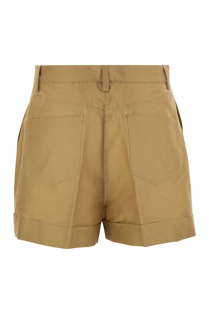 MVP WARDROBE Elegant Cotton and Silk Bermuda Shorts