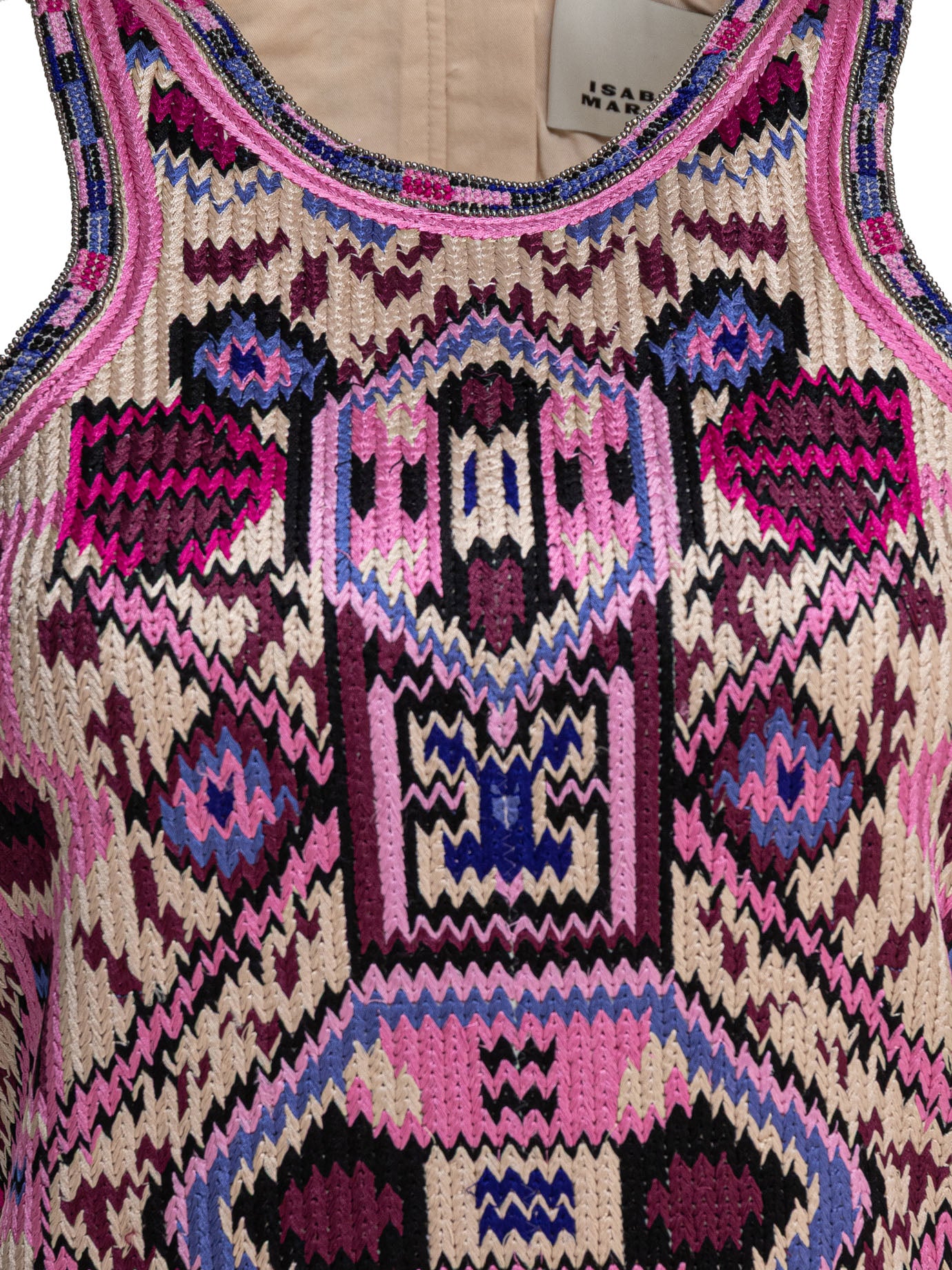 ISABEL MARANT Embroidered Mini Dress with Bangs