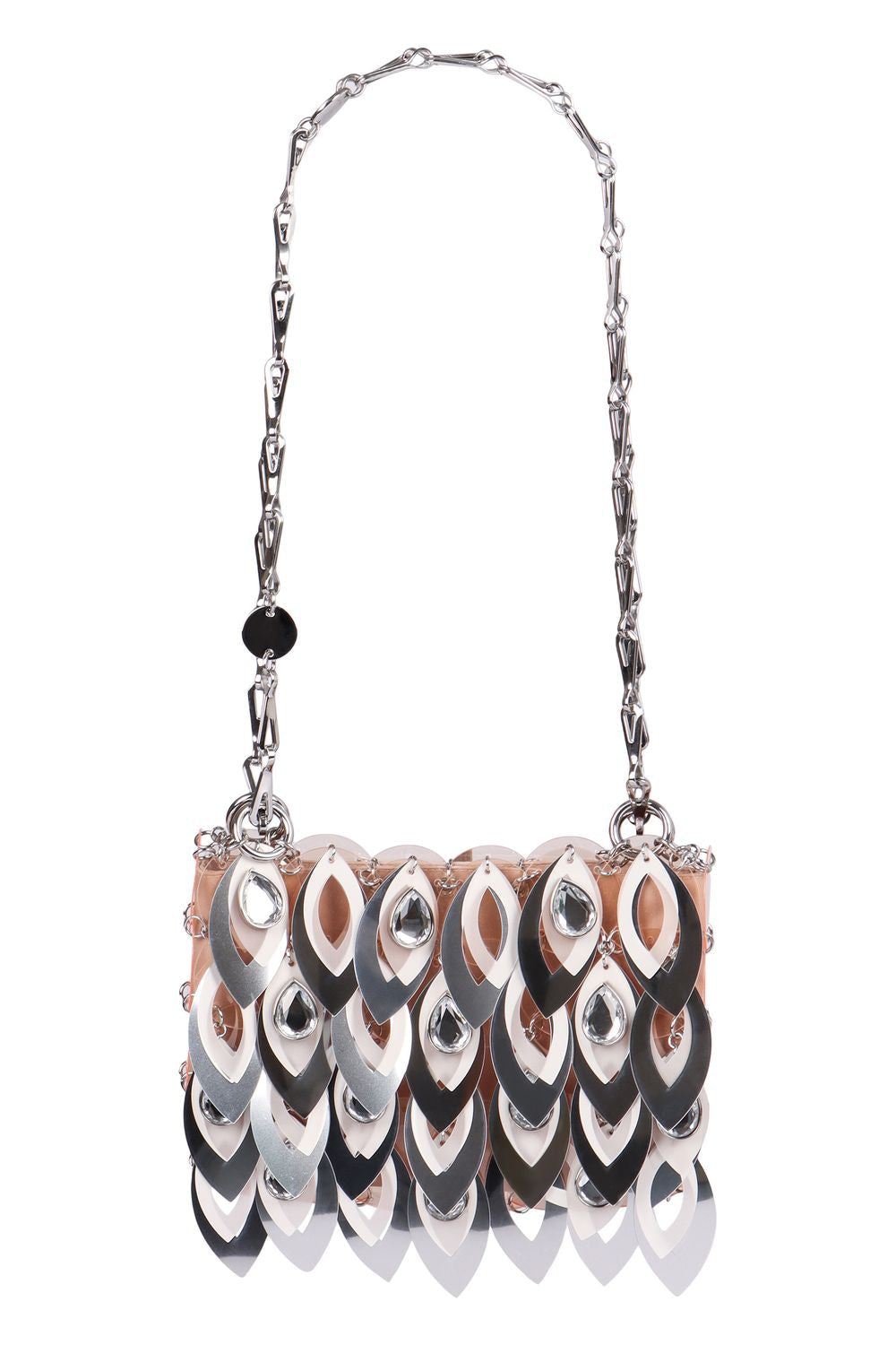 PACO RABANNE Mini Sparkle Leave Shoulder Handbag