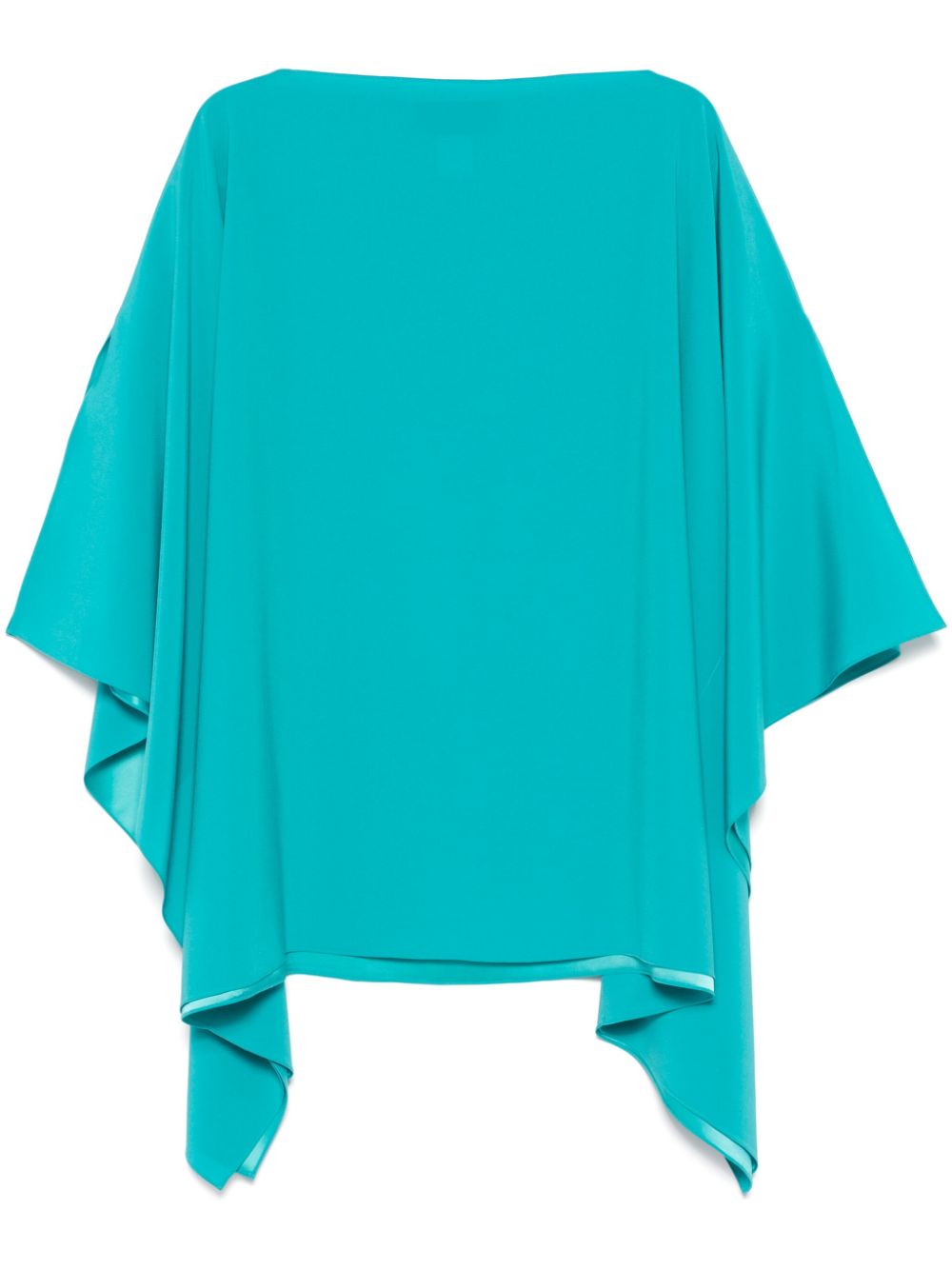 GIANLUCA CAPANNOLO Elegant Slash Neck Top with Draped Sleeves