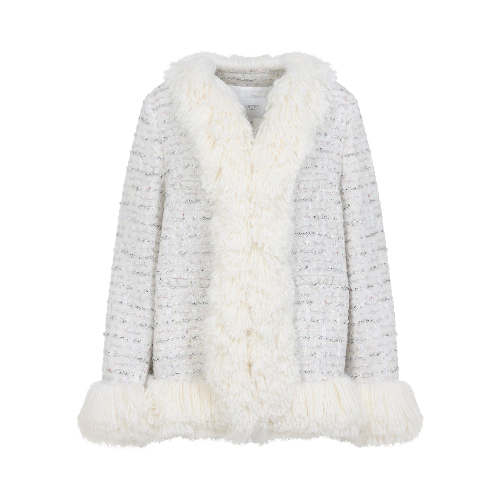 GIAMBATTISTA VALLI Wool Blend Jacket with Fur Trims for Women
