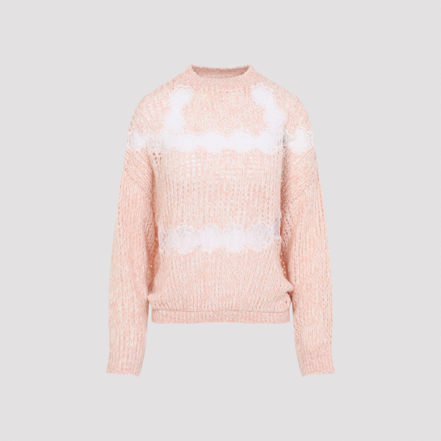 GIAMBATTISTA VALLI Wool Pullover with Lace Details - FW25
