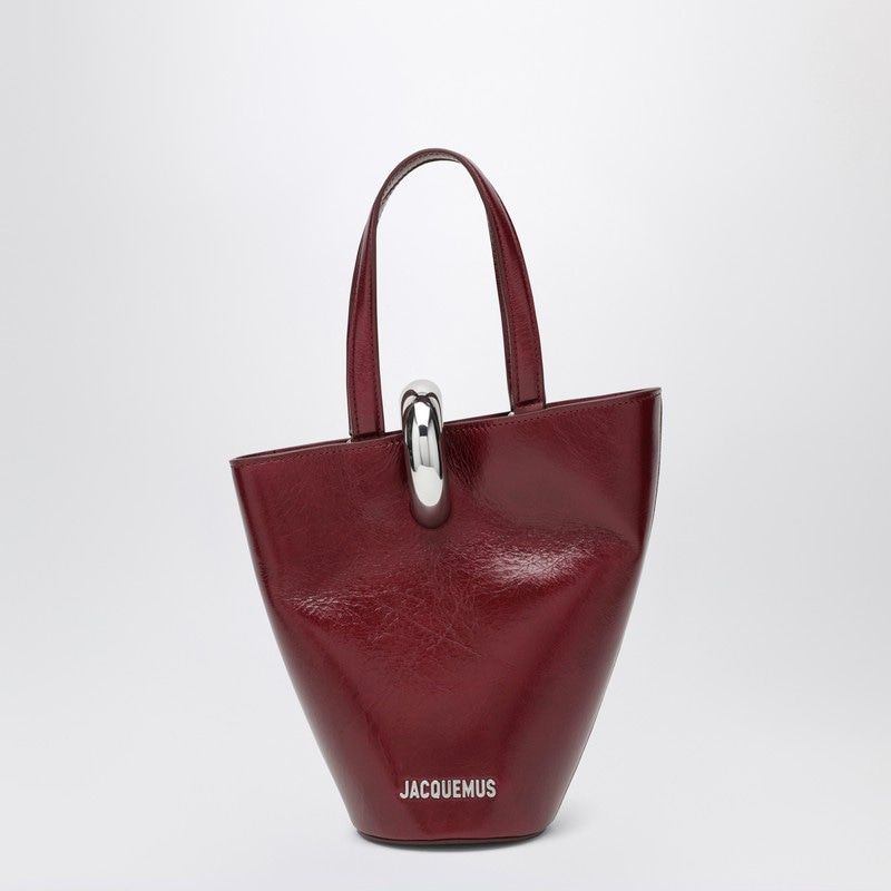 JACQUEMUS Mini Asymmetric Bucket Handbag