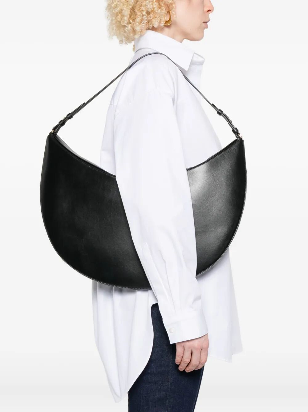 JACQUEMUS Le Calisso Rond Mini Hobo Handbag