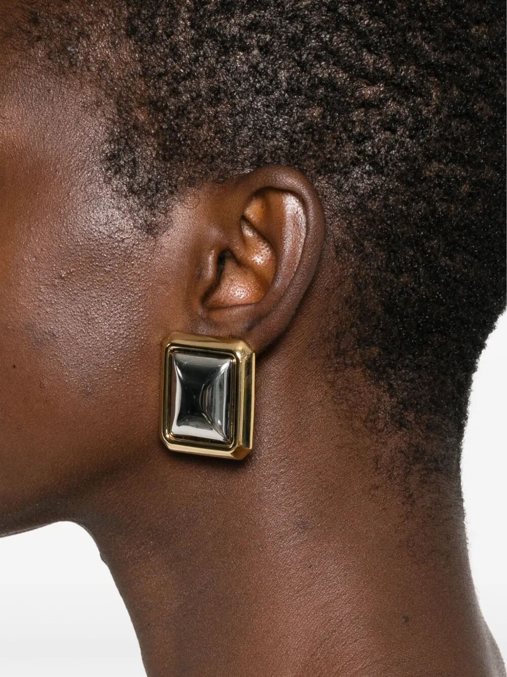 JACQUEMUS Large Square Drop Earrings