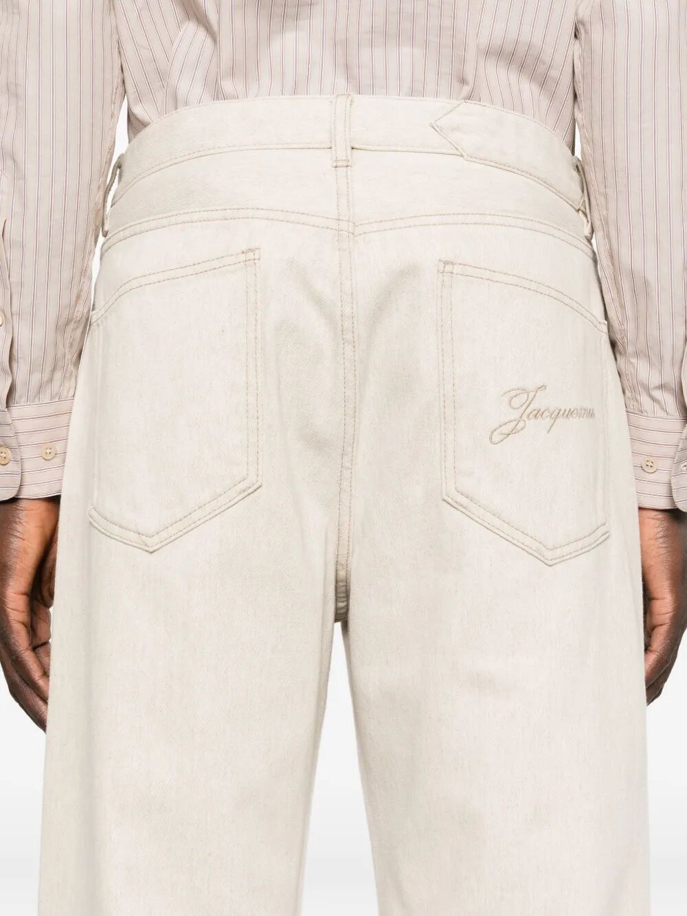 JACQUEMUS Men's Mini Denim Dropped Pants