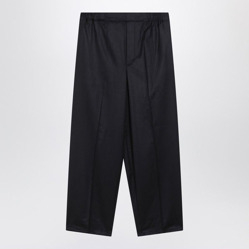 JACQUEMUS Wide Leg Wool Trousers for Men