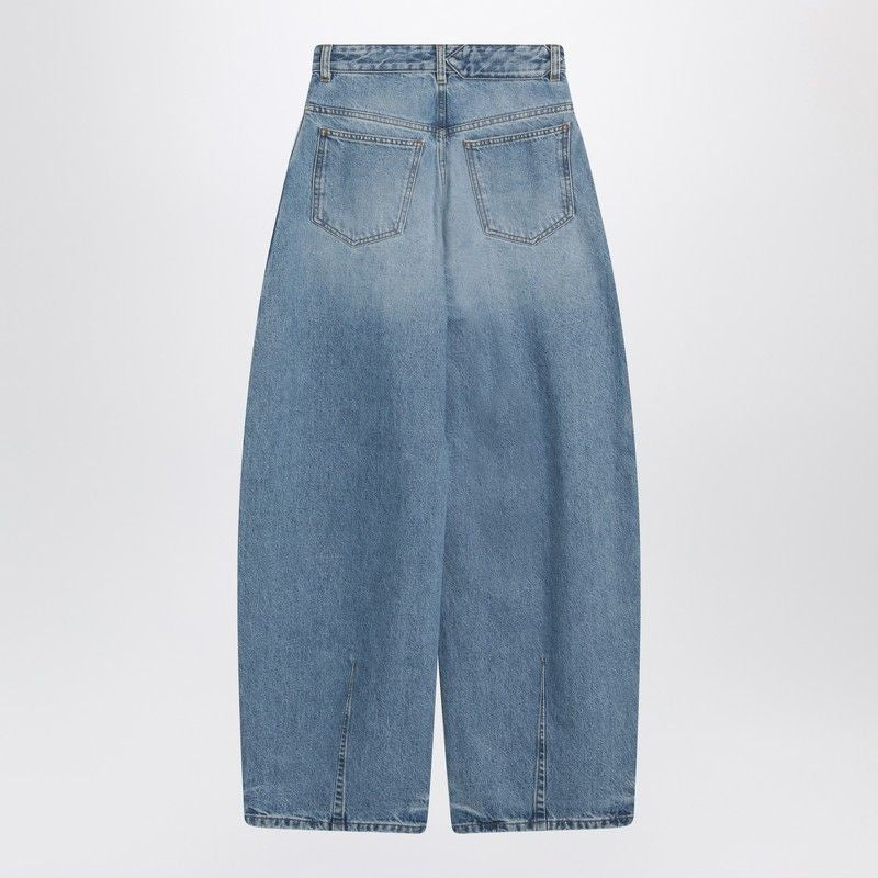JACQUEMUS High-Waisted Curved Cut Jeans