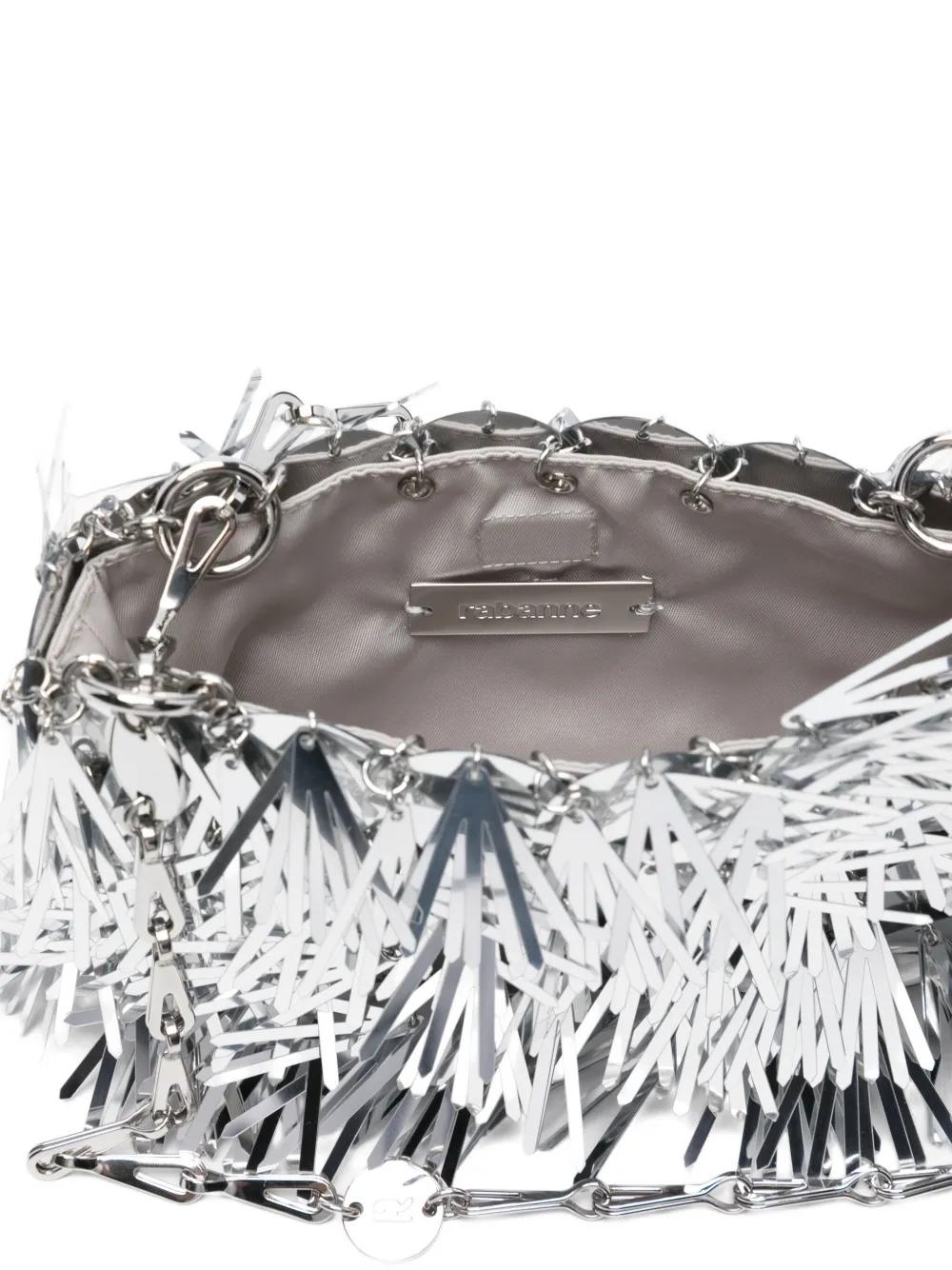 PACO RABANNE Mini Shoulder Handbag with Sequin Embellishments and Chain Strap