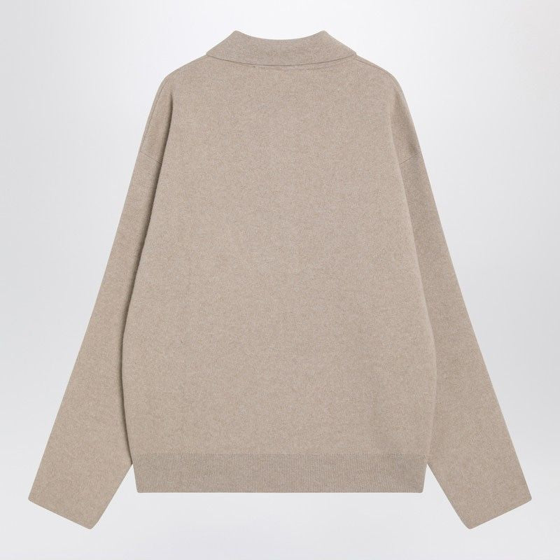 JACQUEMUS Wool and Cashmere Polo Sweater - FW25 Collection