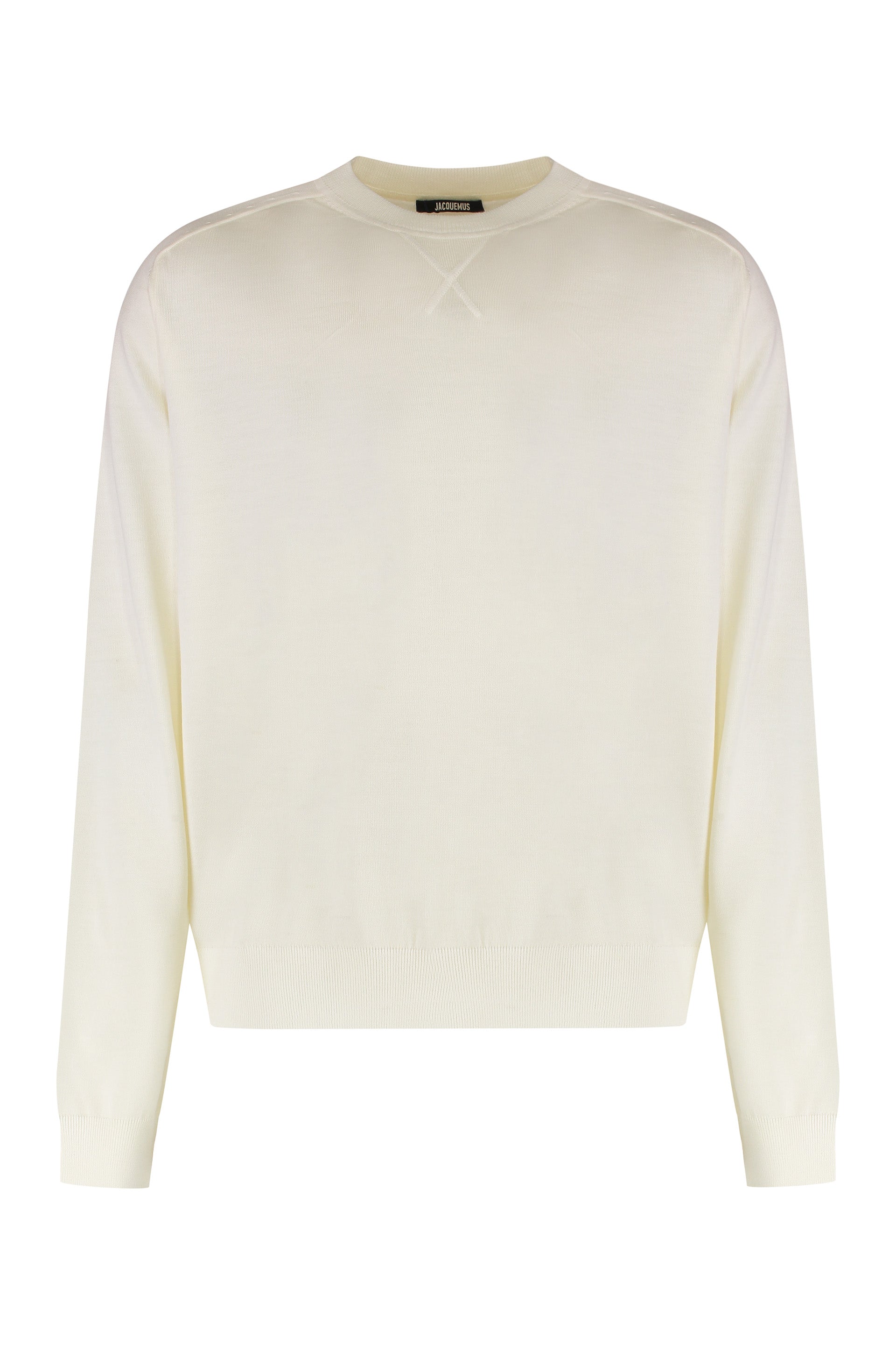 JACQUEMUS Round Neck Merino Wool Sweater for Men