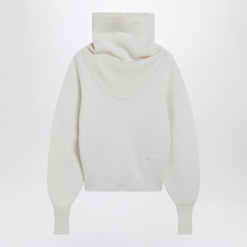 JACQUEMUS Balloon Sleeve Pullover Sweater – Relaxed Fit