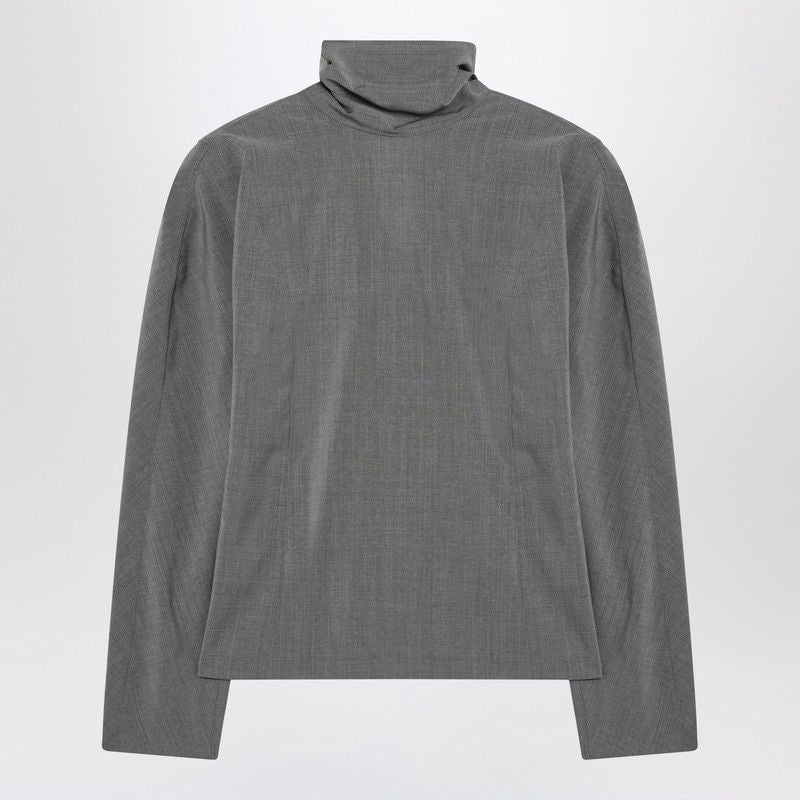 JACQUEMUS Chic Fitted Blouse with Scarf Tie