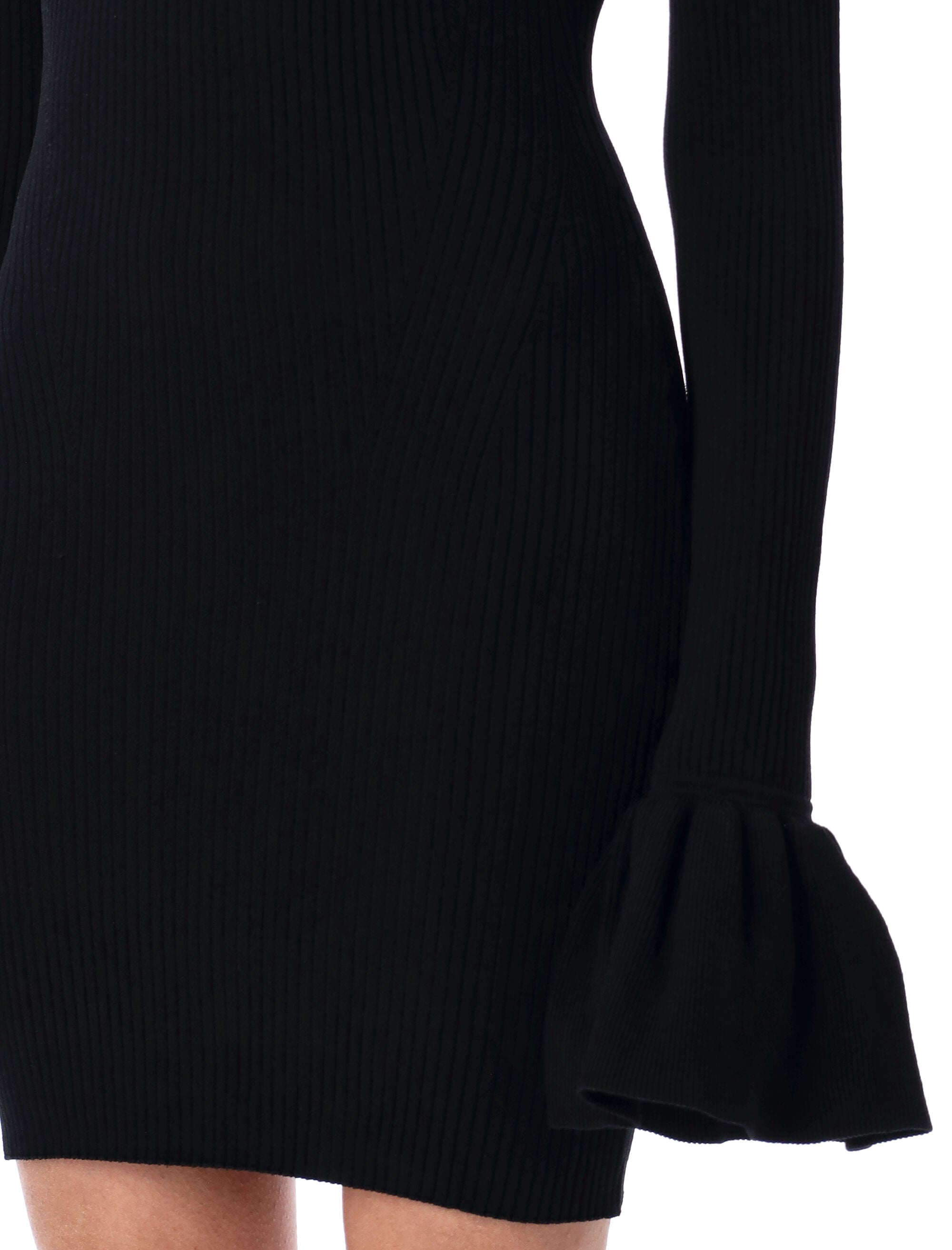 ROTATE BIRGERCHRISTENSEN Chic Knit Mini Cut-Out Dress - Size 34