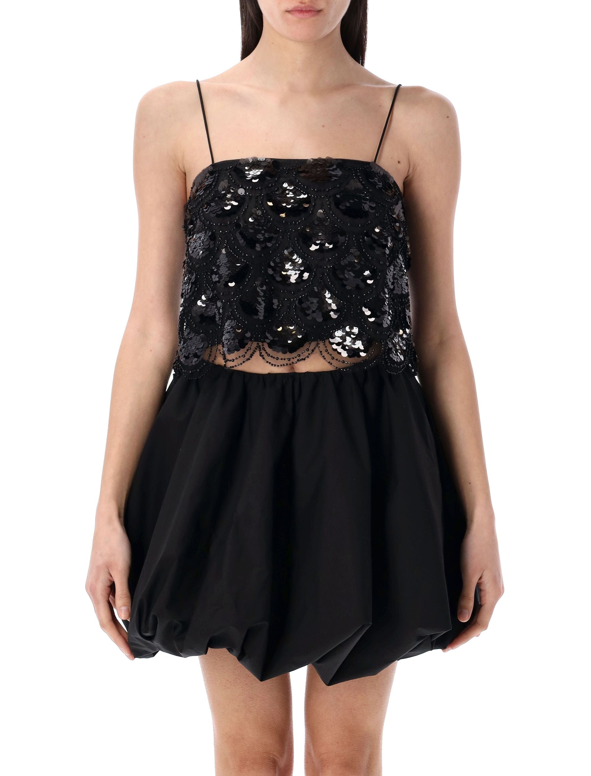ROTATE BIRGERCHRISTENSEN Cropped Sequin Top