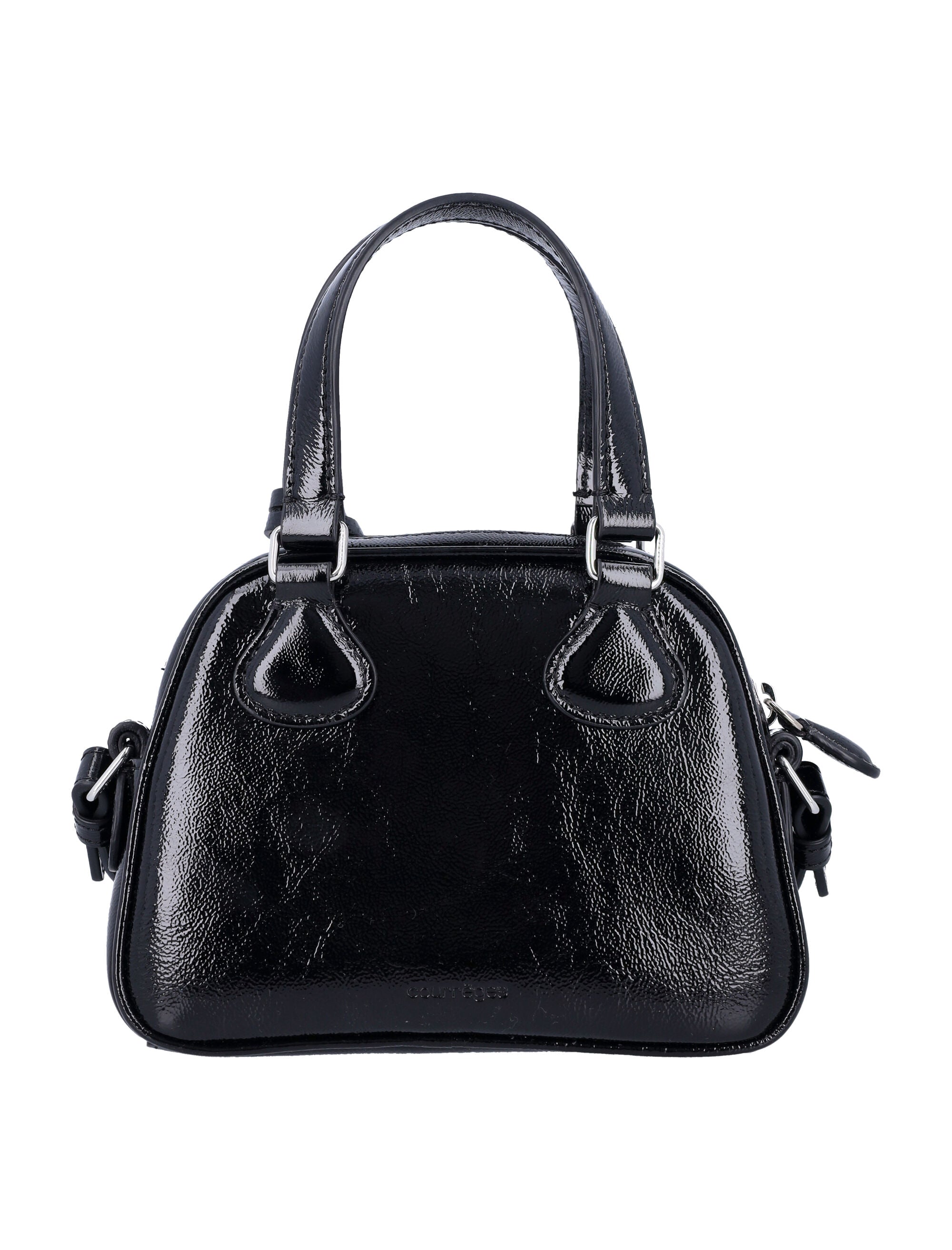 COURREGÈS Mini Bowling Handbag with Adjustable Strap