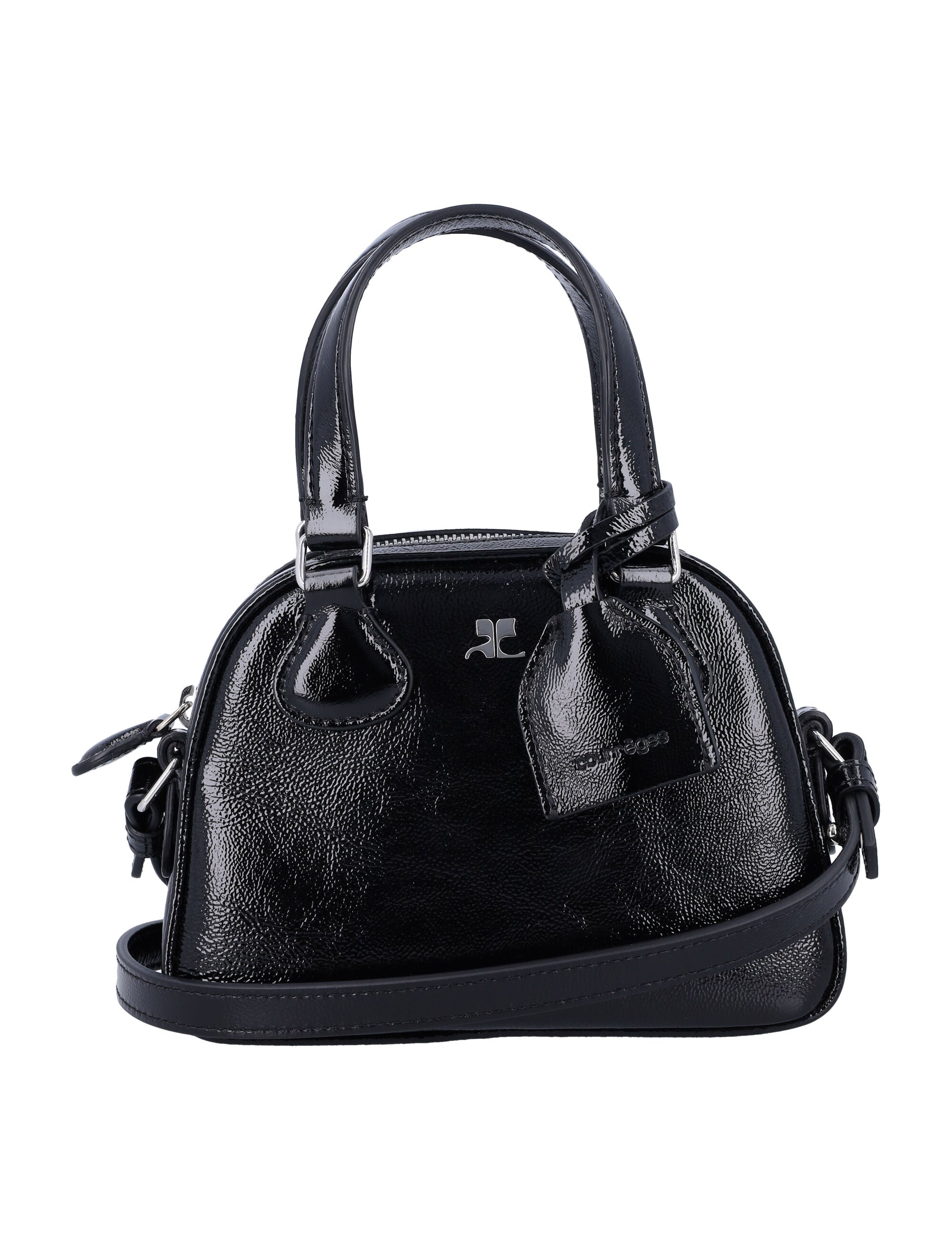 COURREGÈS Mini Bowling Handbag with Adjustable Strap