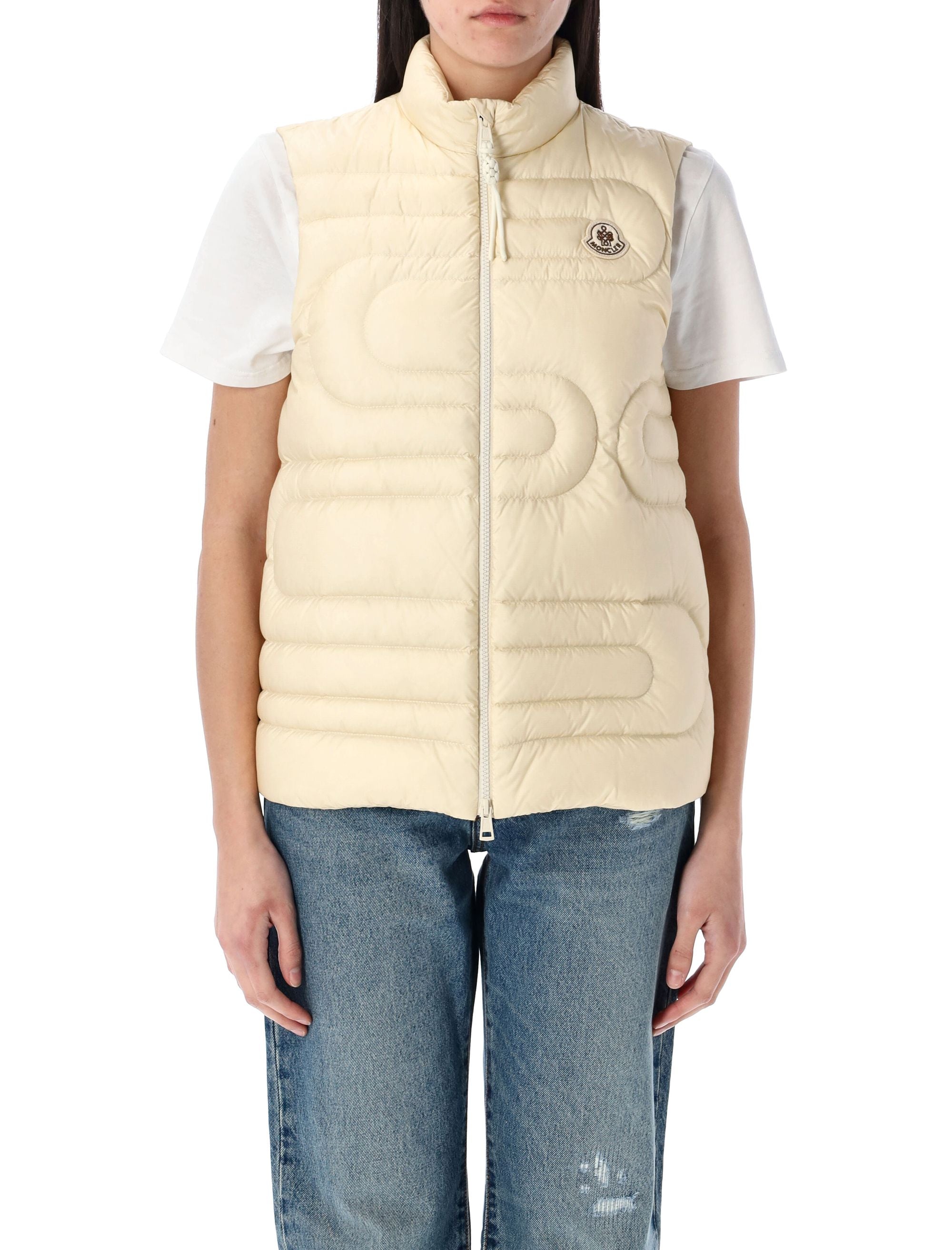 MONCLER Snake-Quilted Down Gilet for Women - Regular Fit