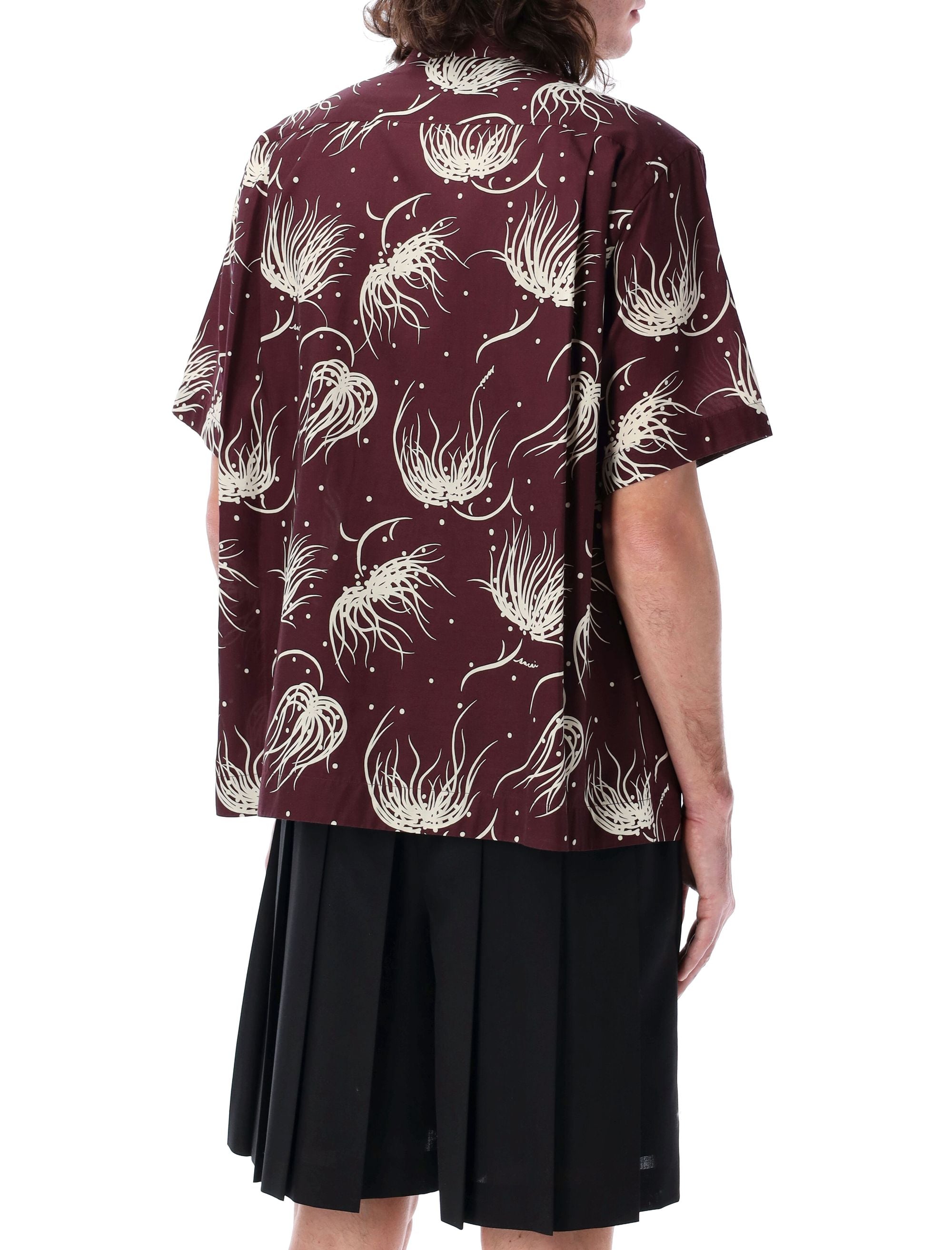 SACAI Printed Bowling Shirt - Size 3