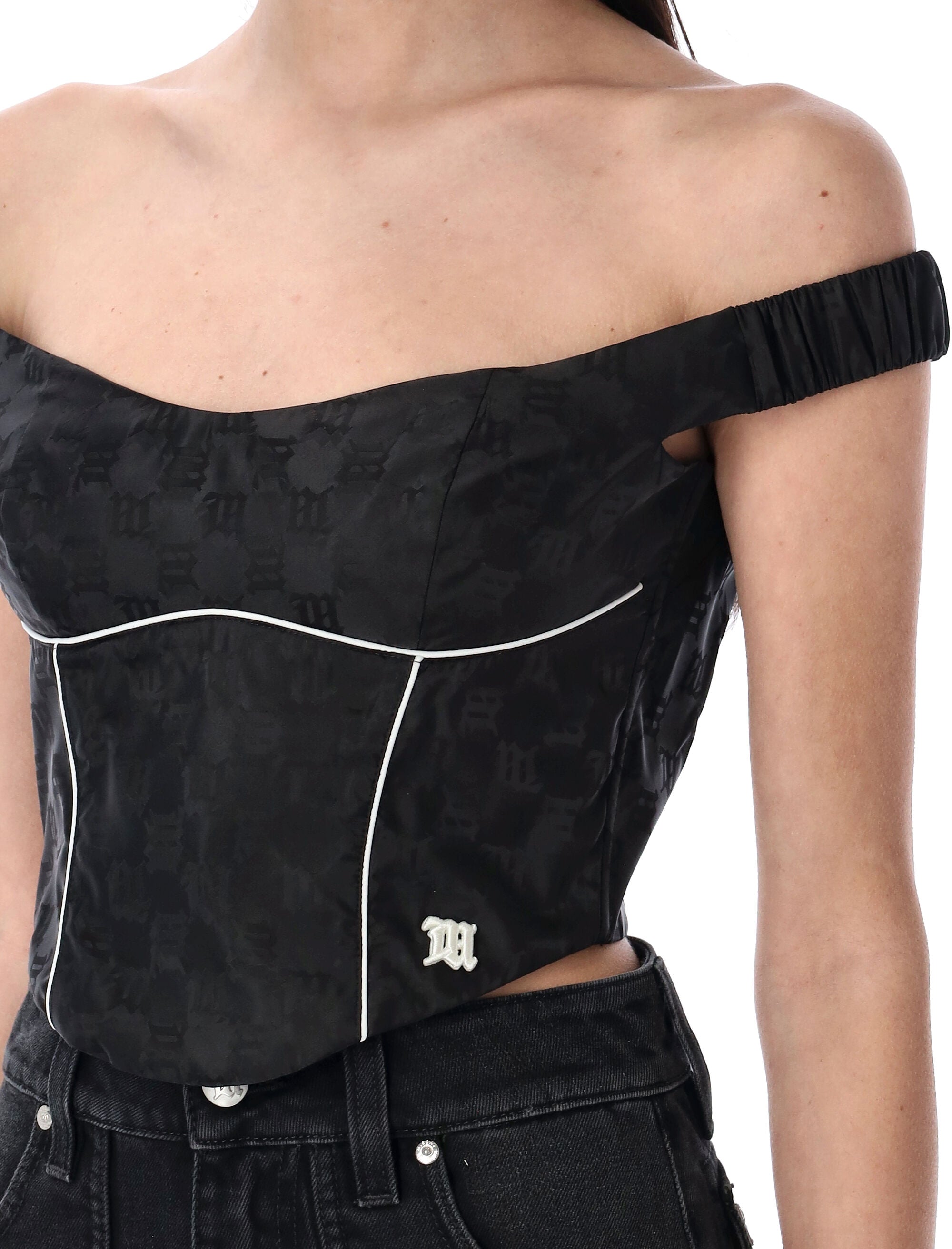 MISBHV Monogram Corset Top - Cropped Fit