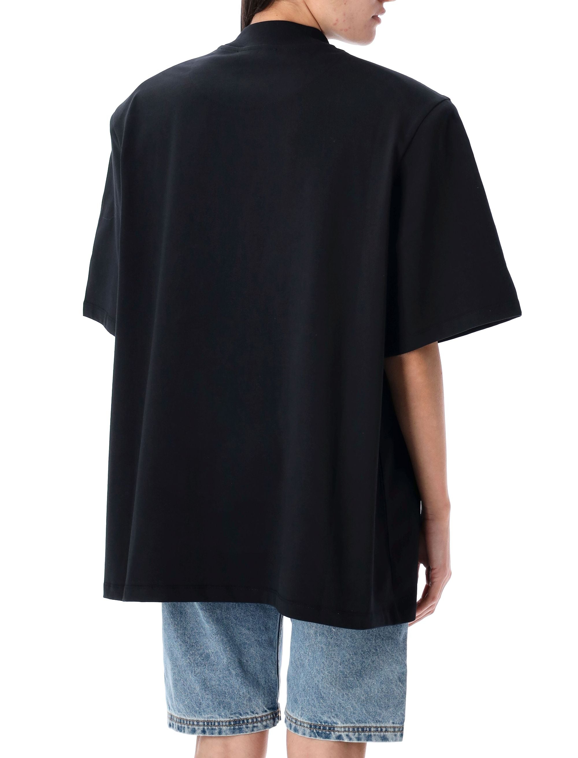 THE ATTICO Kylie T-Shirt - Oversized Fit with Shoulder Pads