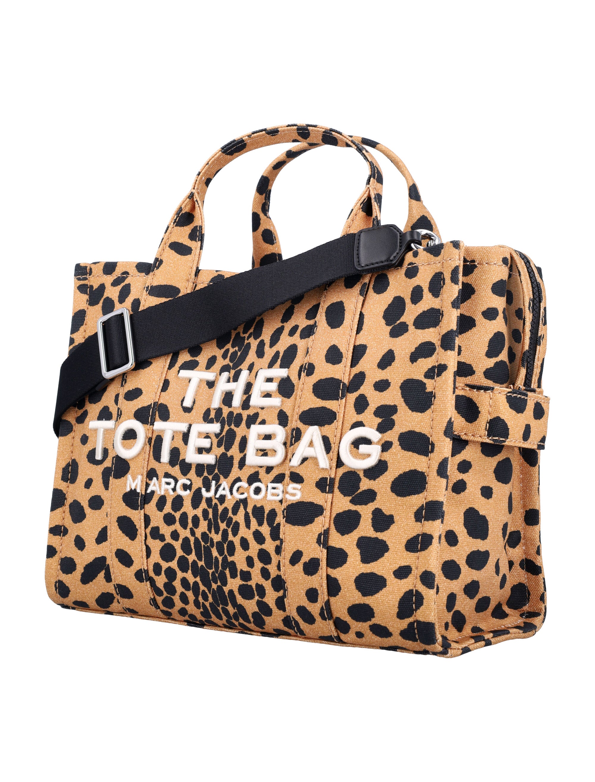 MARC JACOBS The Cheetah Canvas Medium Tote Handbag