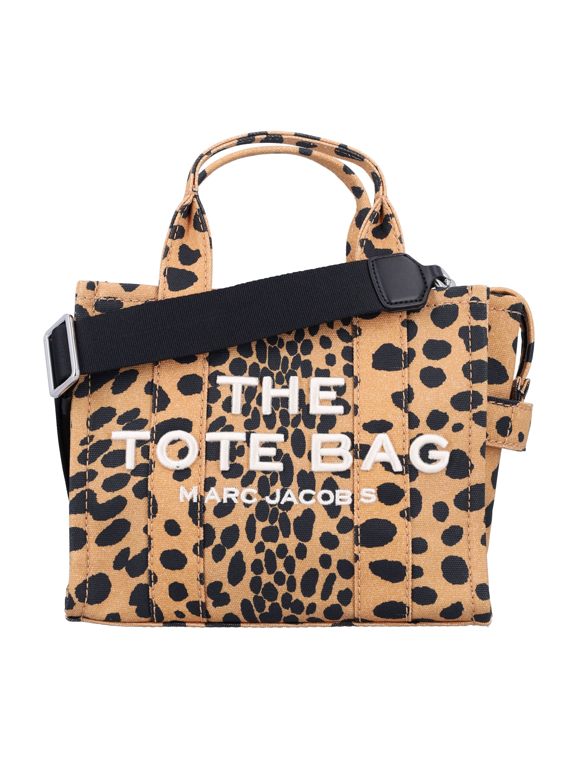 MARC JACOBS Mini Cheetah Canvas Tote Handbag