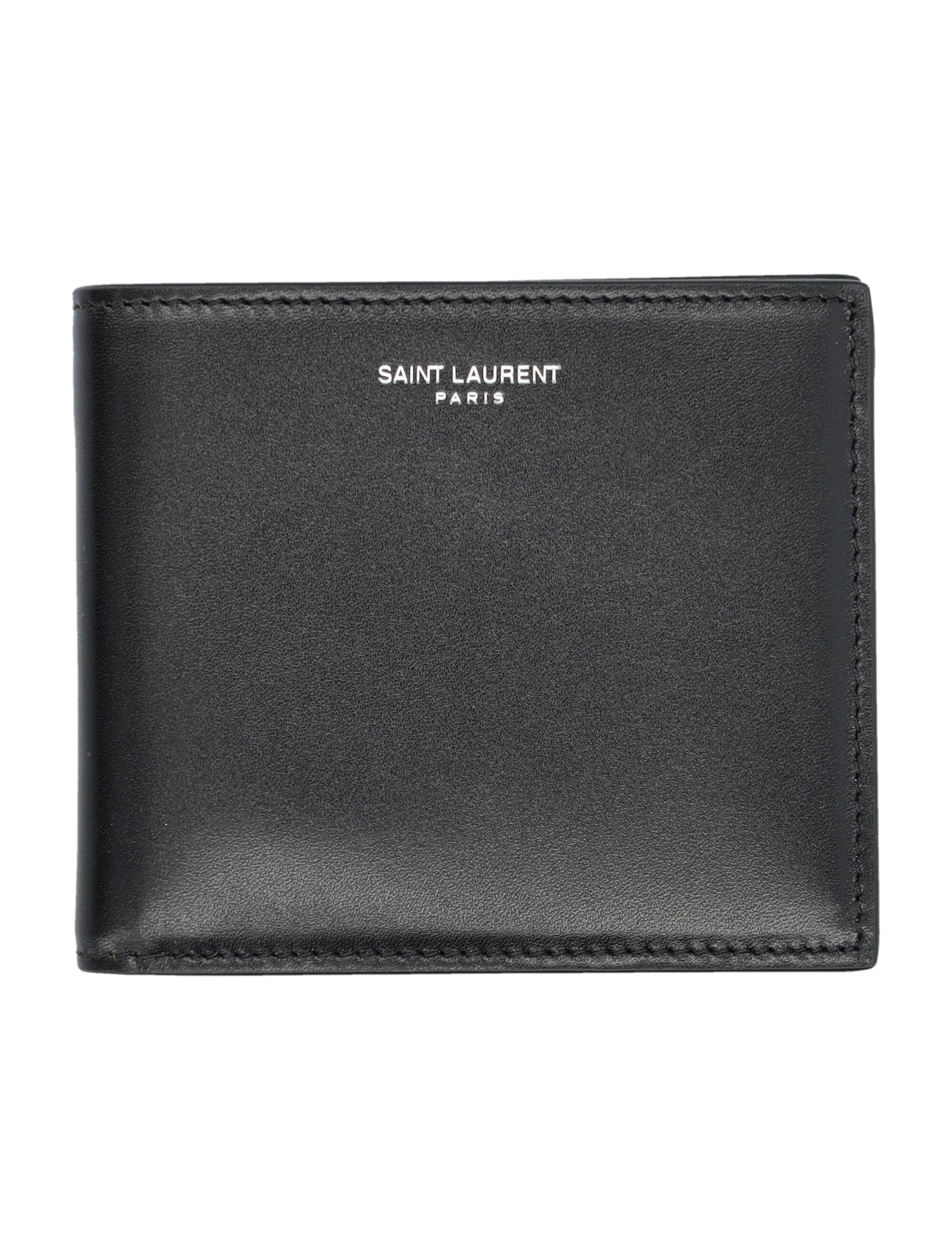 SAINT LAURENT East/West Mini Bi-Fold Wallet - FW25