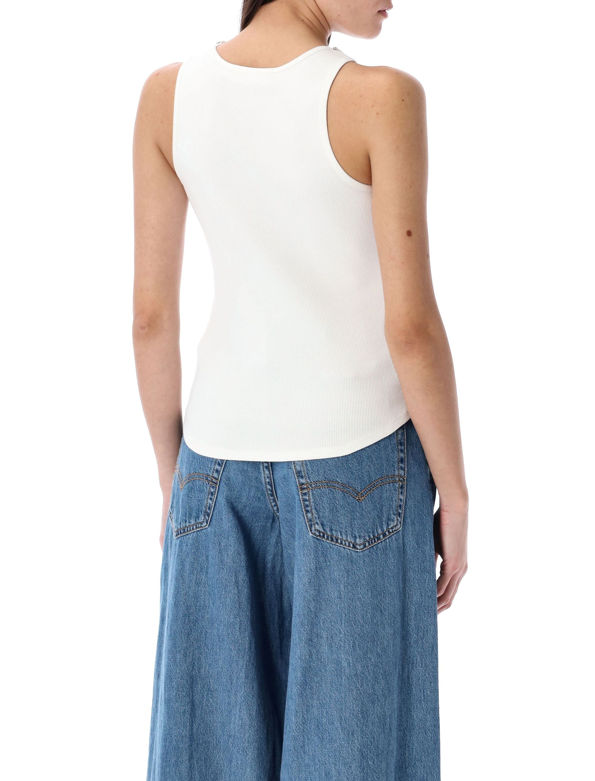 ZIMMERMANN Embellished Tank Top with Scoop Neck