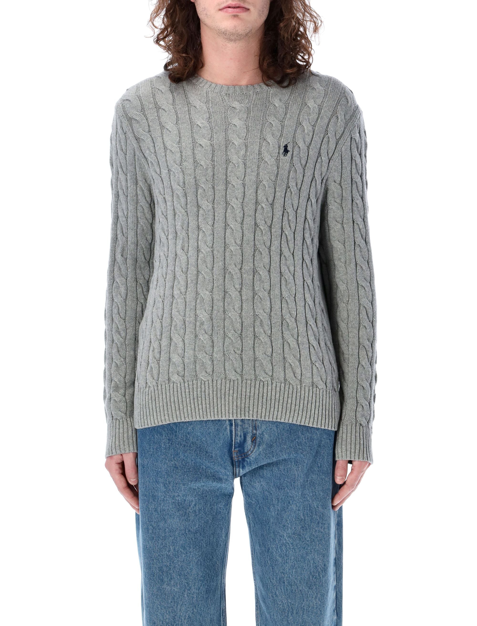POLO RALPH LAUREN Men's Cable Knit Sweater - Long Sleeve Regular Fit