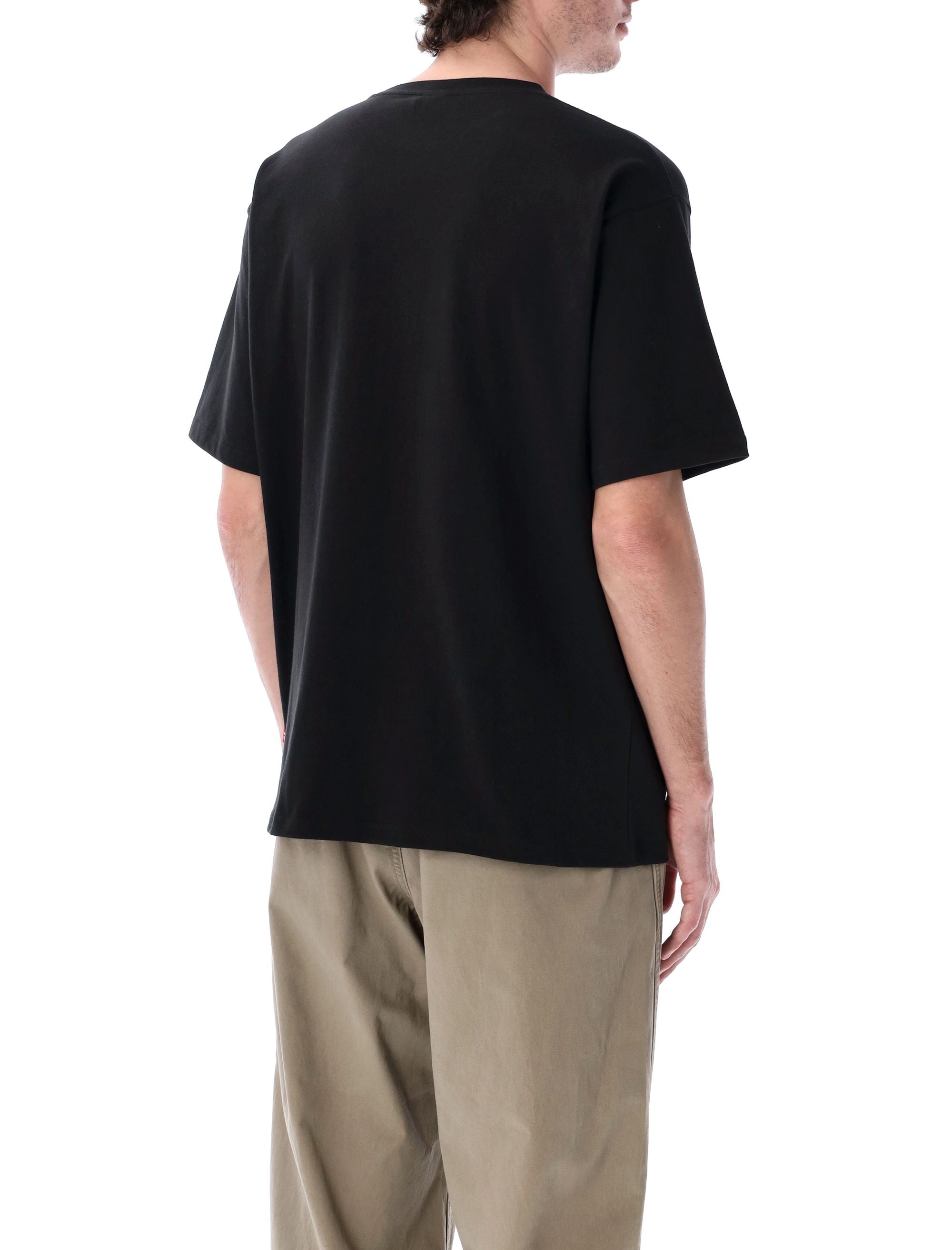 MANASTASH Friends T-Shirt with Ribbed Crew Neck - Size L